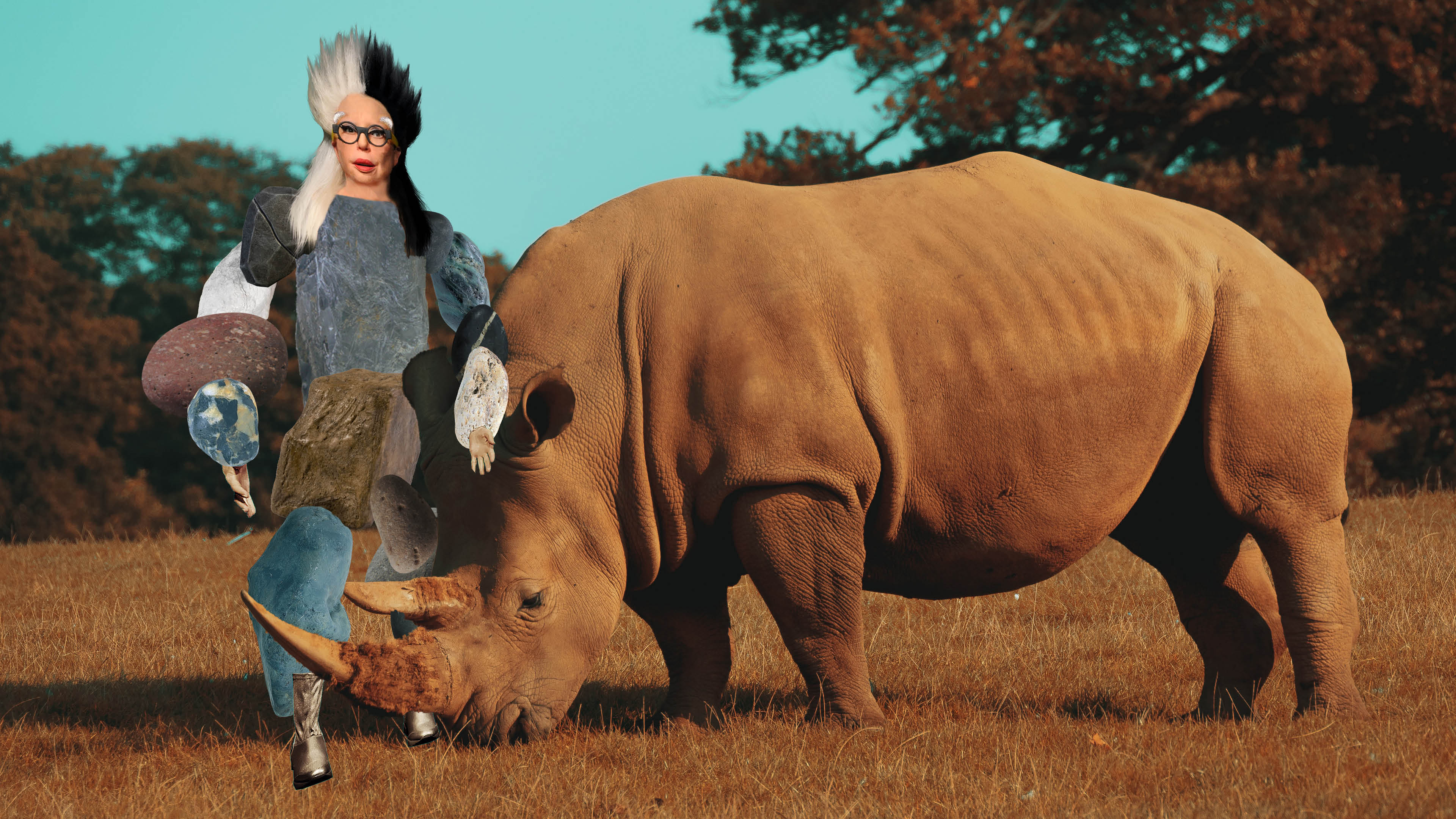 Orlan et un rhinocéros
