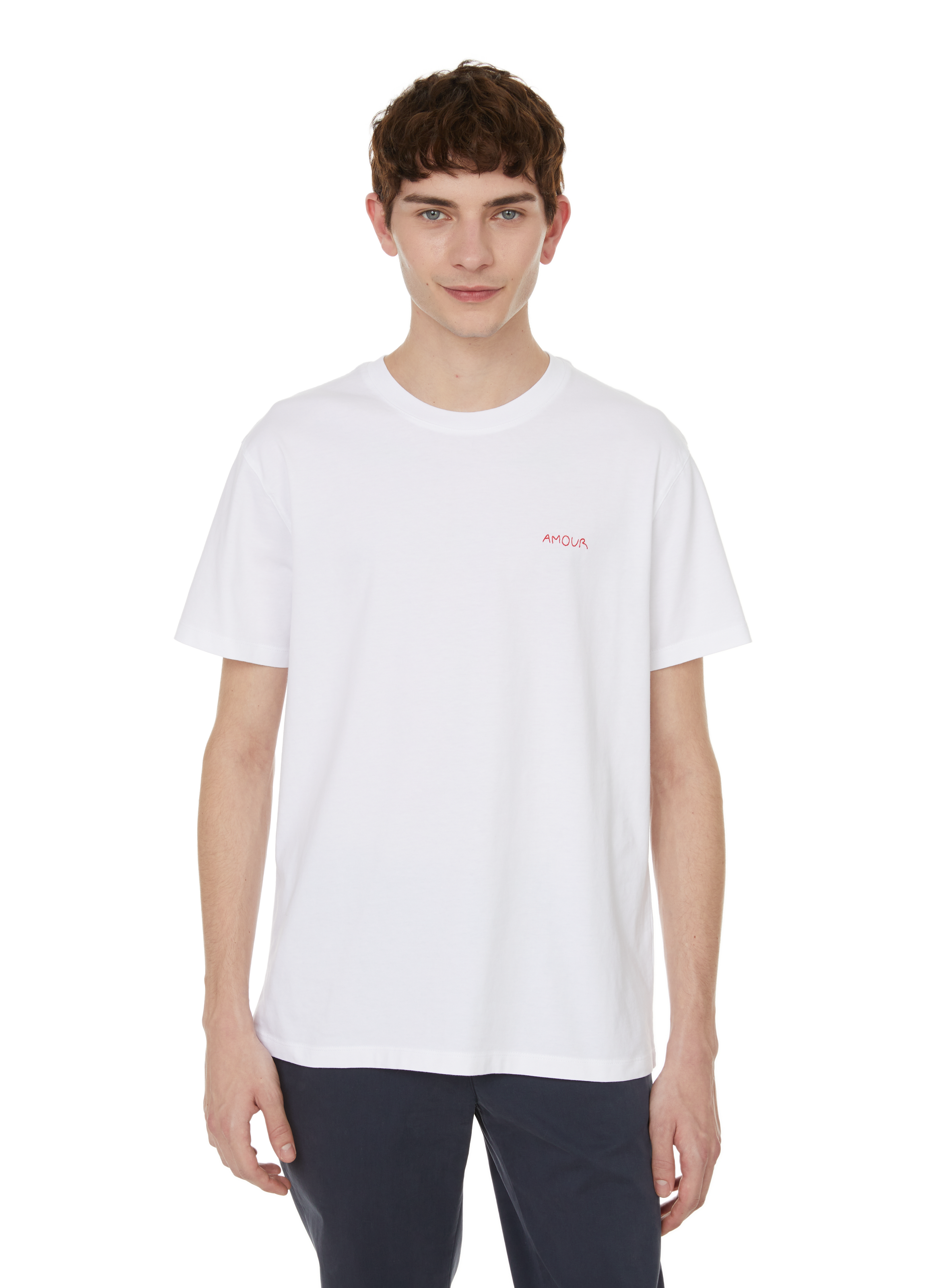 MAISON LABICHE T-shirt Popincourt Amour en coton Blanc