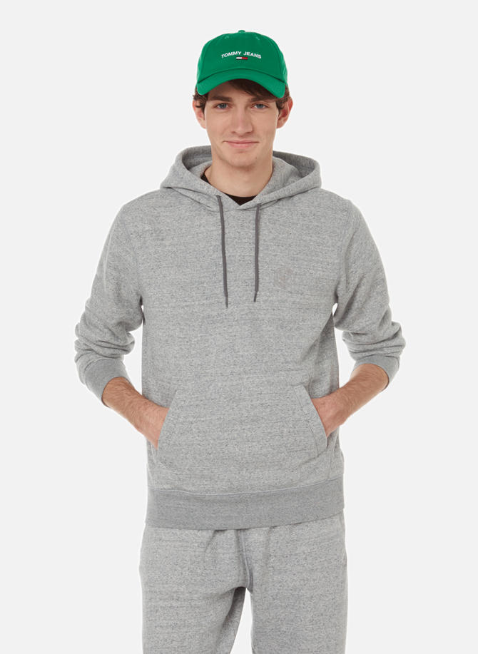 Grey marl cotton-blend hoodie DOCKERS