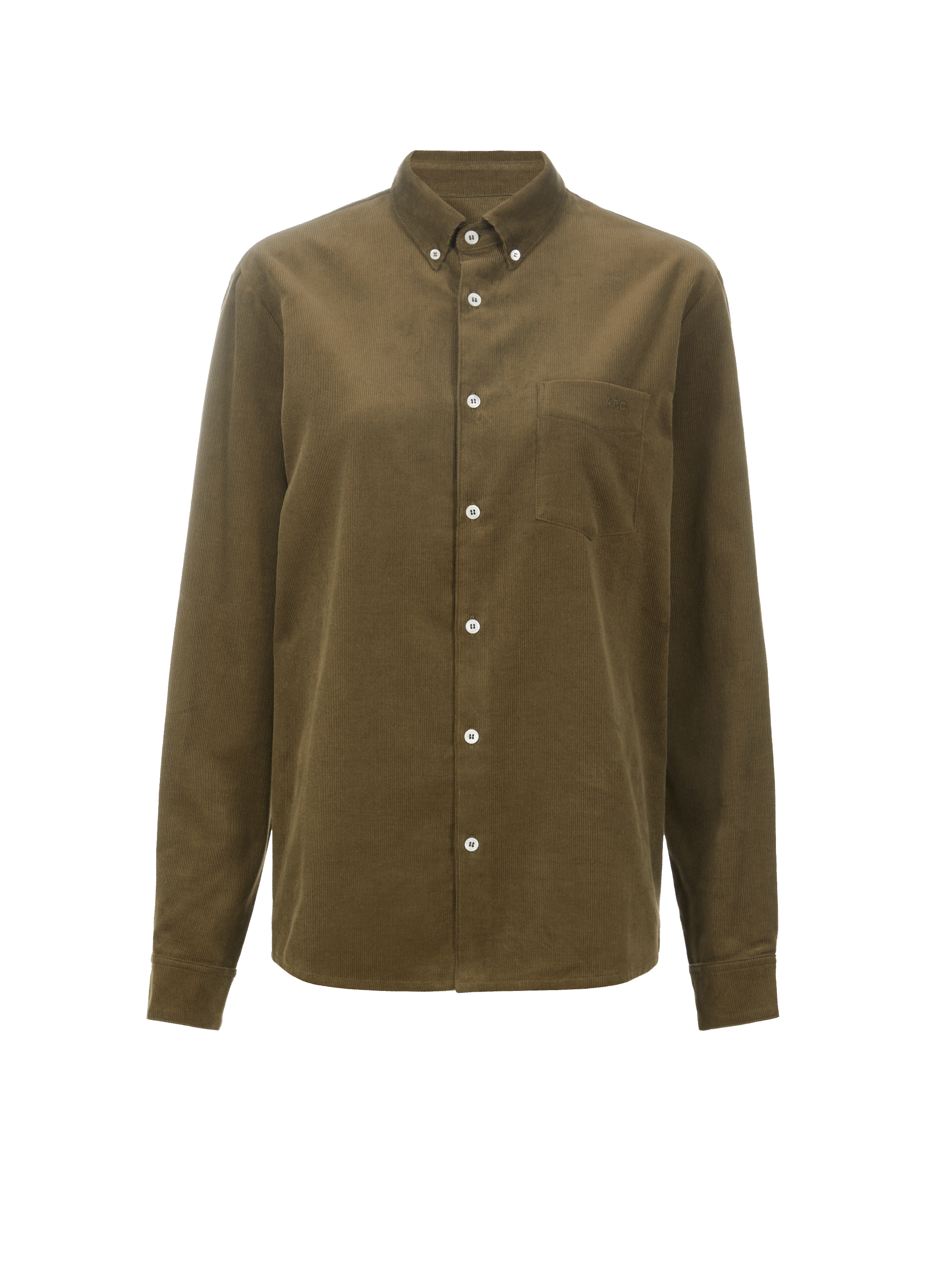 Chemise en velours côtelée