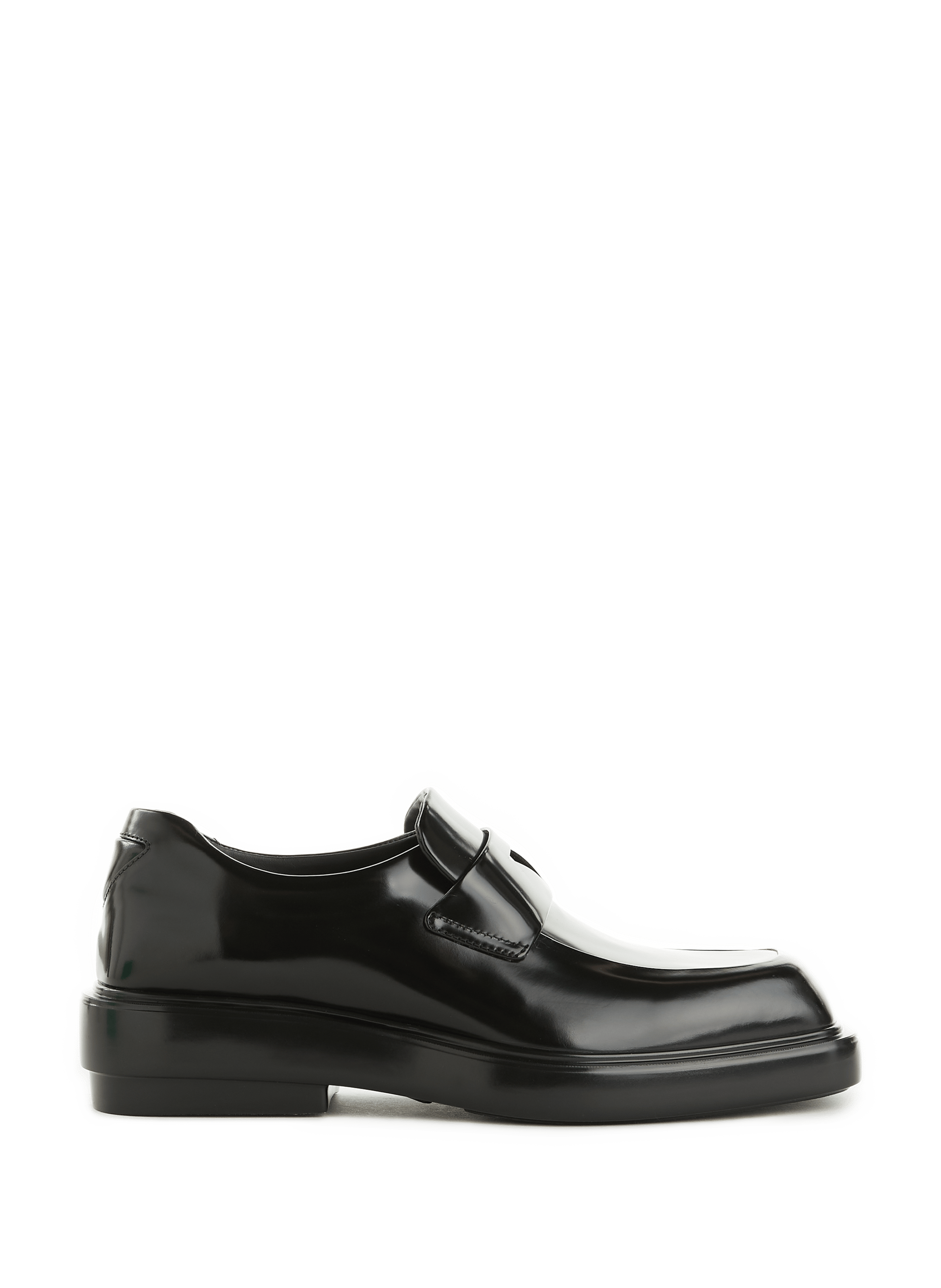 Smooth leather loafers PRADA Black