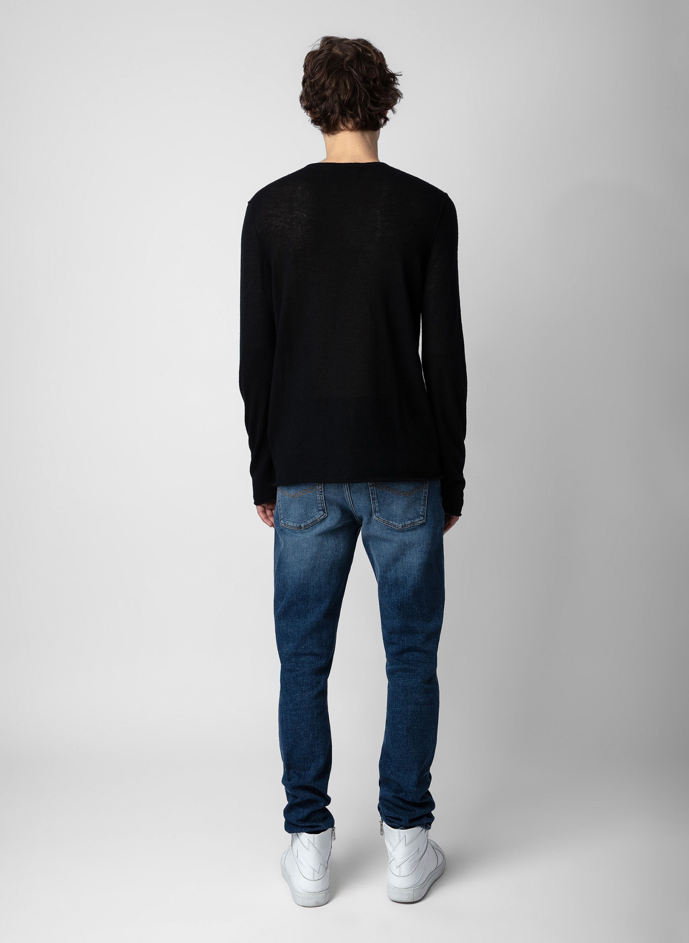 Pull droit en cachemire teiss ZADIG&VOLTAIRE Bleu