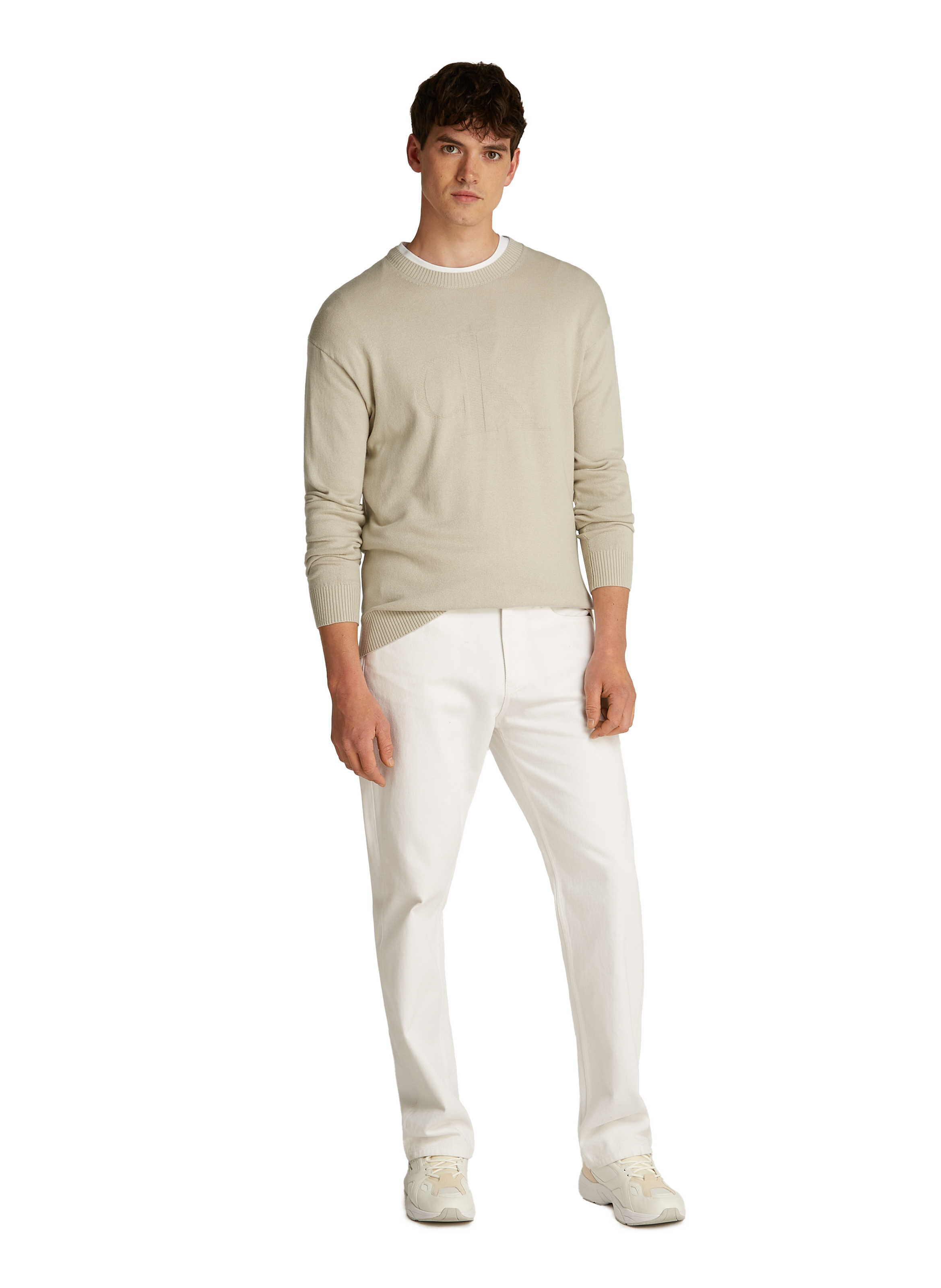 Cotton jumper Beige