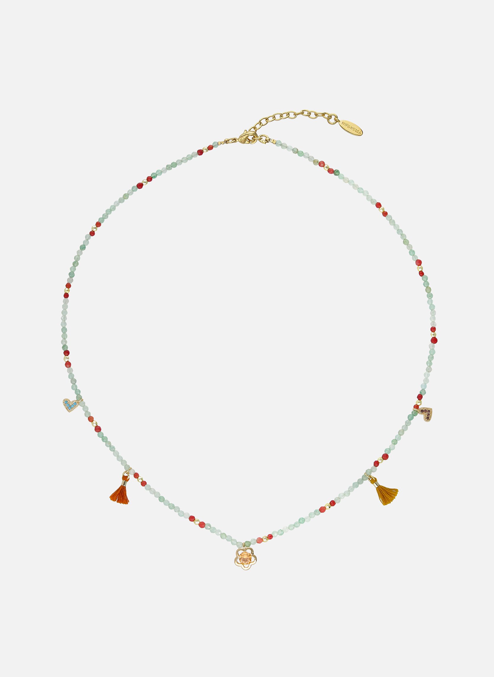 Collier avec perles et pampilles yoyo HIPANEMA Bleu