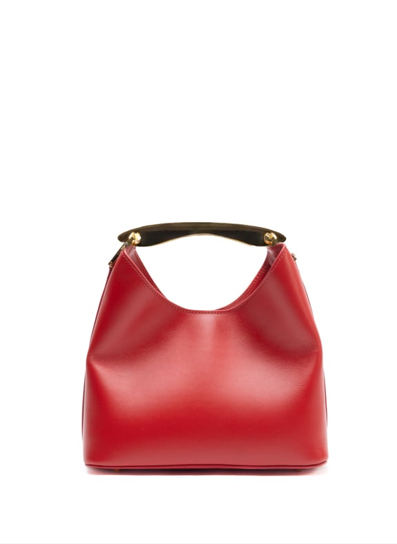 Petit sac boomerang en cuir Rouge by ELLEME ELLEME Petit sac boomerang en cuir Rouge