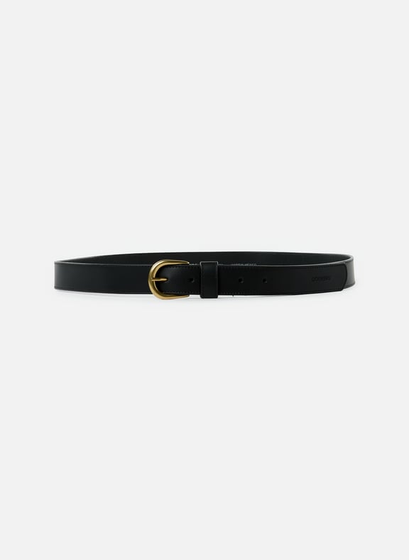Leather buckle belt Black by DOCKERS DOCKERS Leather buckle belt Black