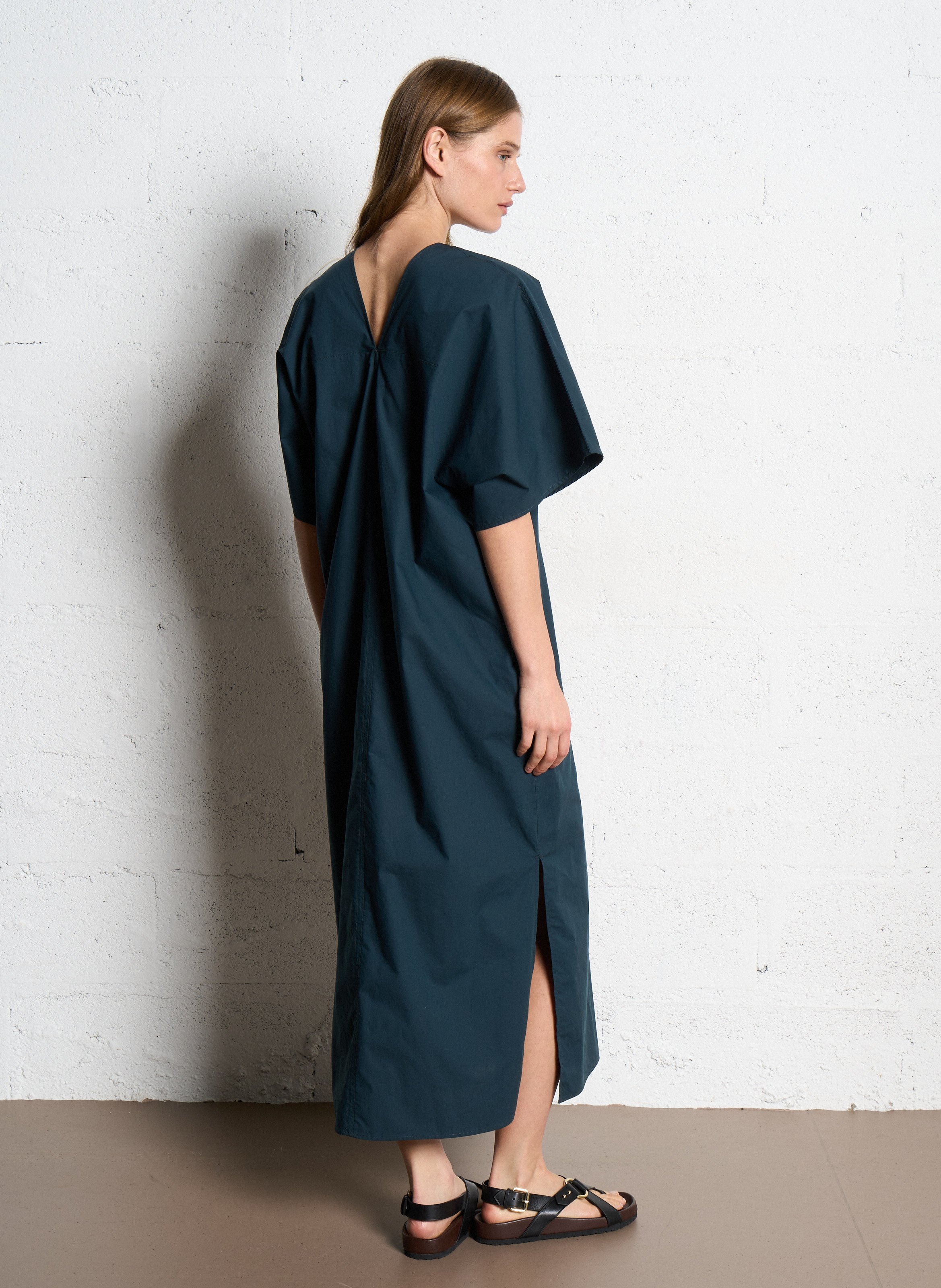 Sandales plates en cuir mexico SOEUR Noir