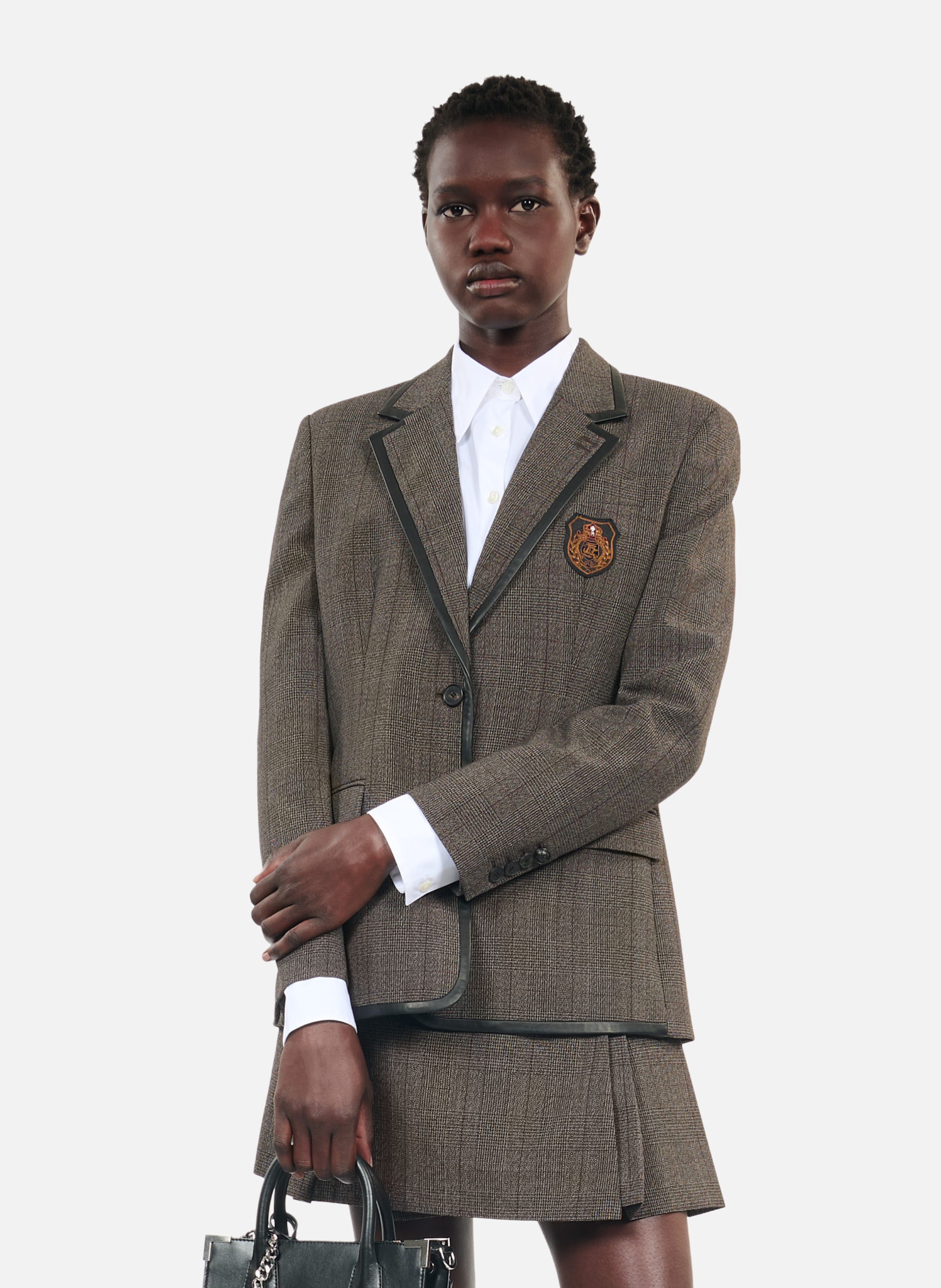 Veste prince de galles THE KOOPLES Marron