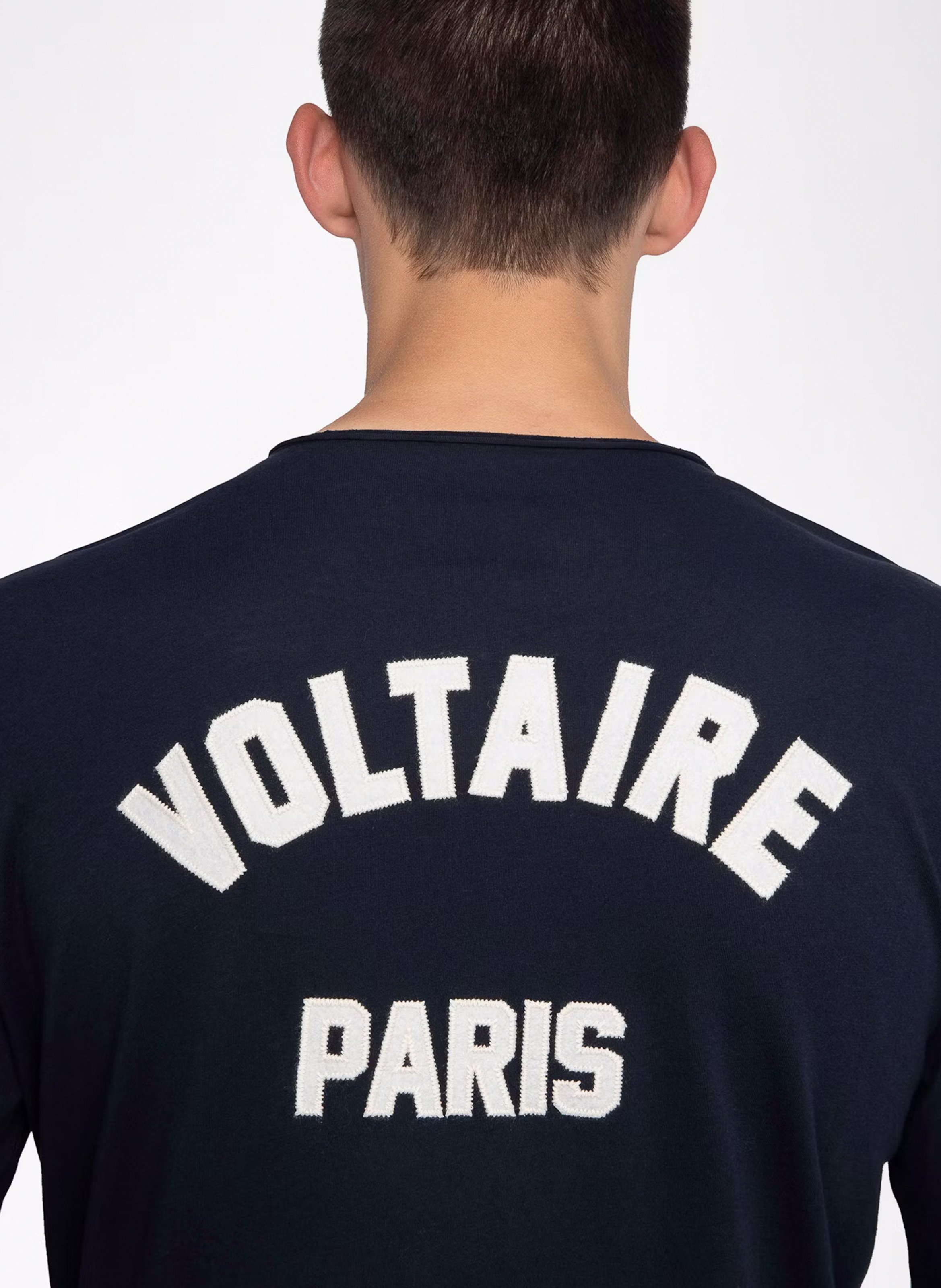 Tee-shirt droit en coton monastir ZADIG&VOLTAIRE Bleu