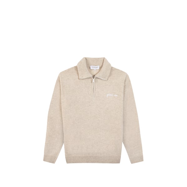 Pull à col zippé en laine vierge Pull à col zippé en laine vierge
