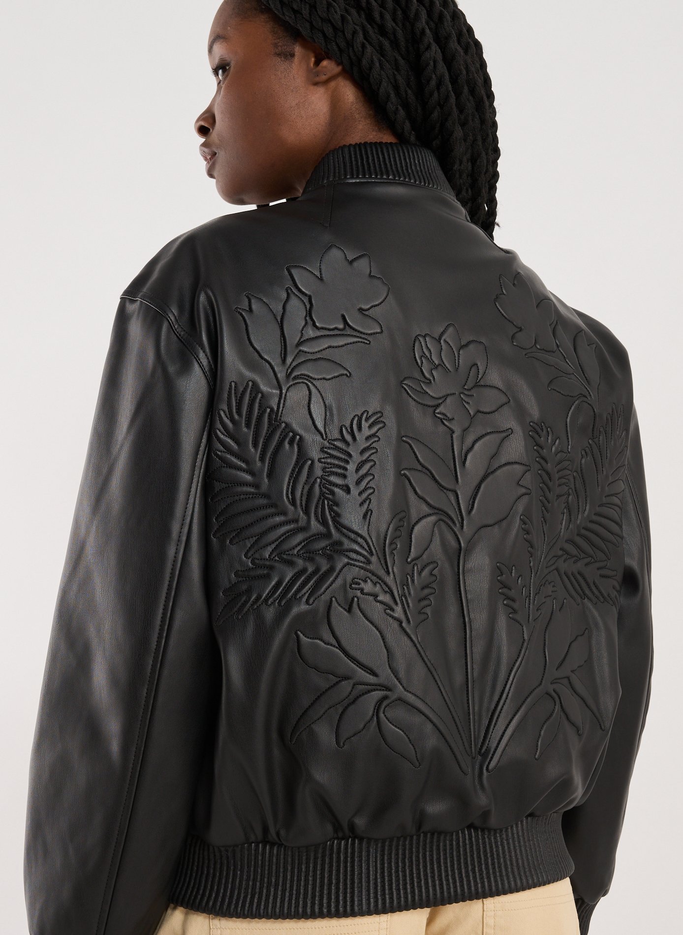 Blouson à relief GUESS Noir