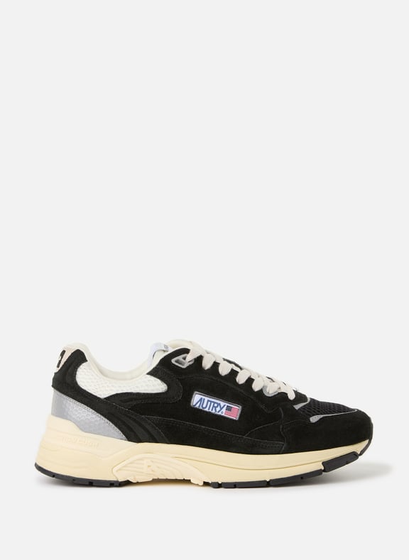 Mixed leather bi-material sneakers Black by AUTRY AUTRY Mixed leather bi-material sneakers Black