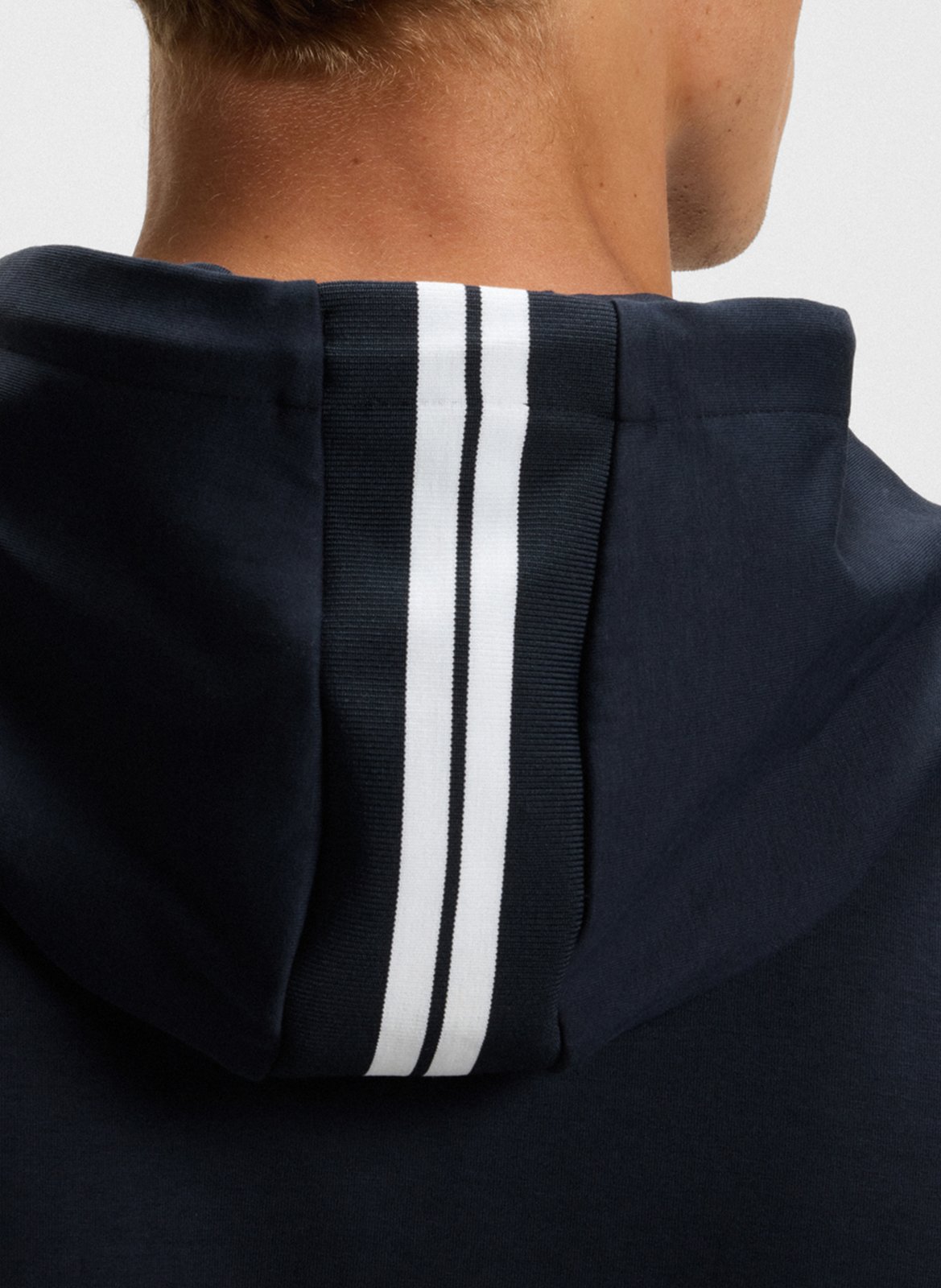 Sweat zippé à capuche BOSS Bleu