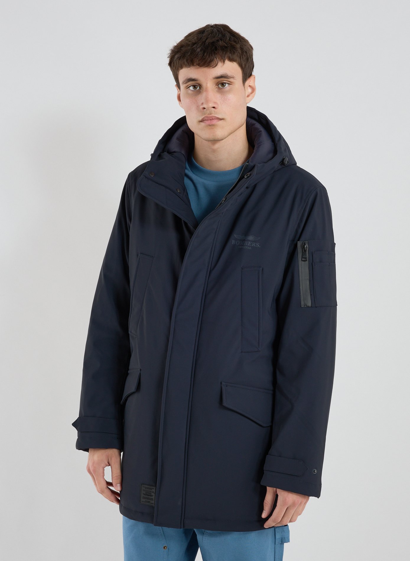 BOMBERS ORIGINAL Parka Golfield mi-longue Bleu