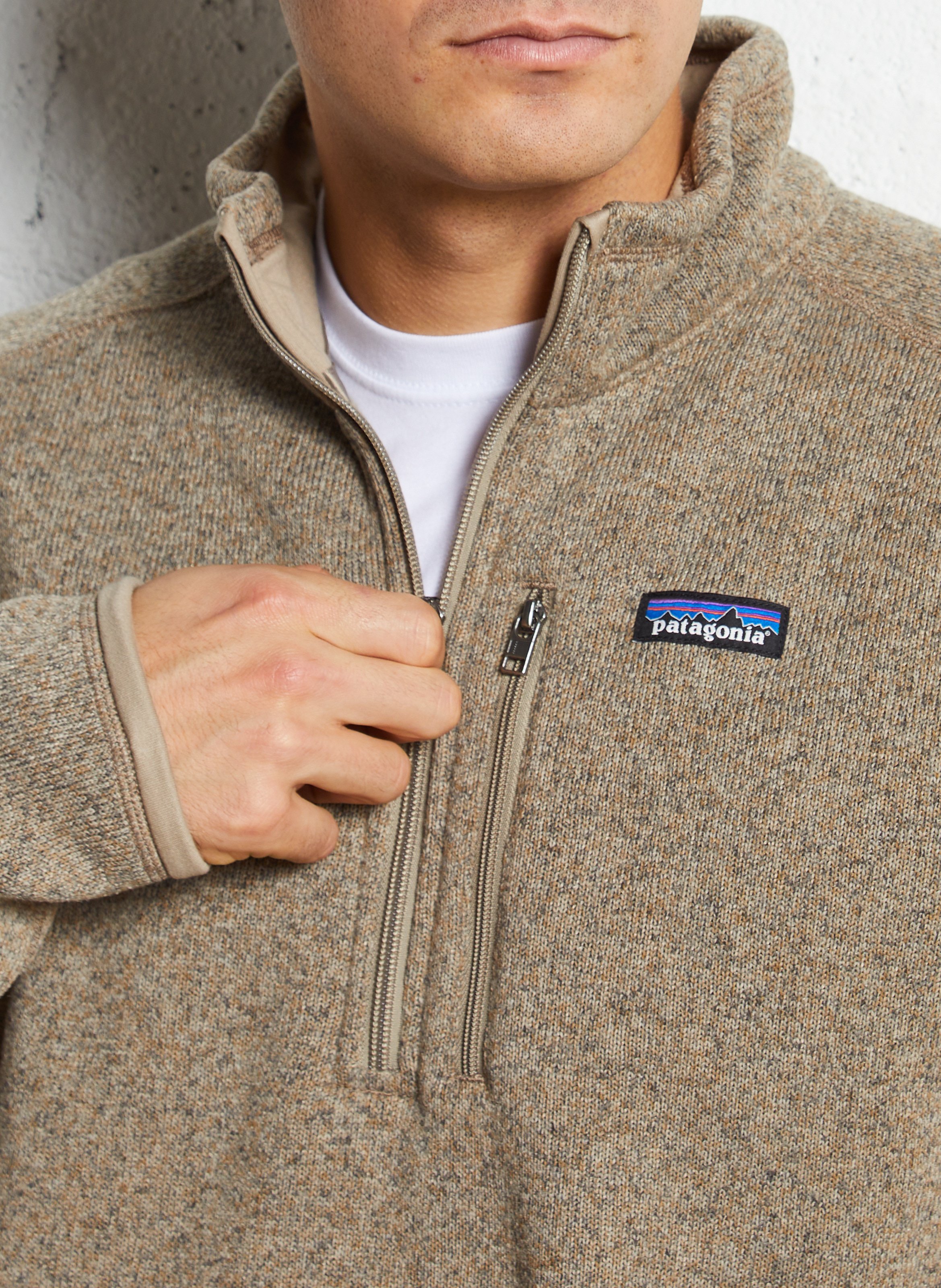 Pull col montant better PATAGONIA Beige