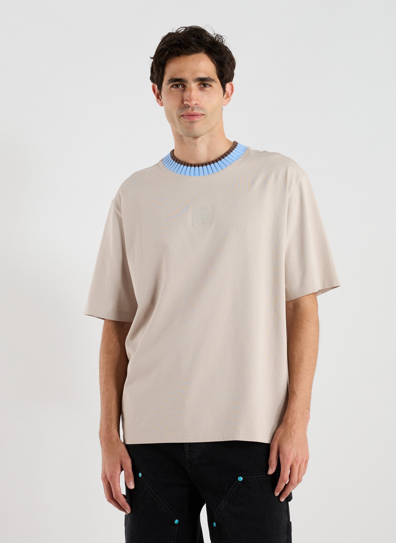 CALEB T-shirt en coton Beige