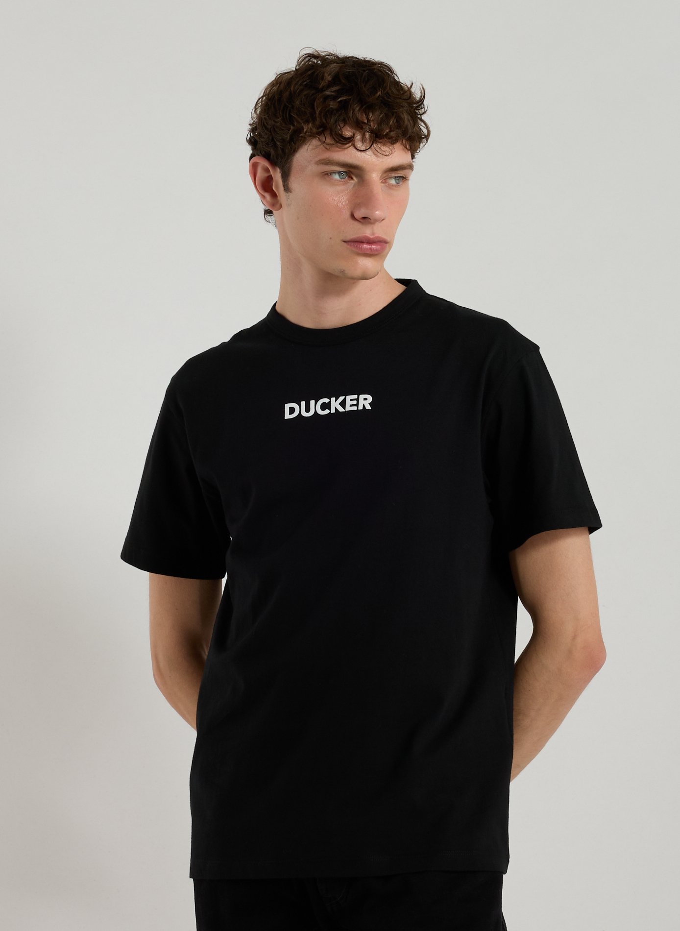 SAVE THE DUCK T-shirt en coton Noir