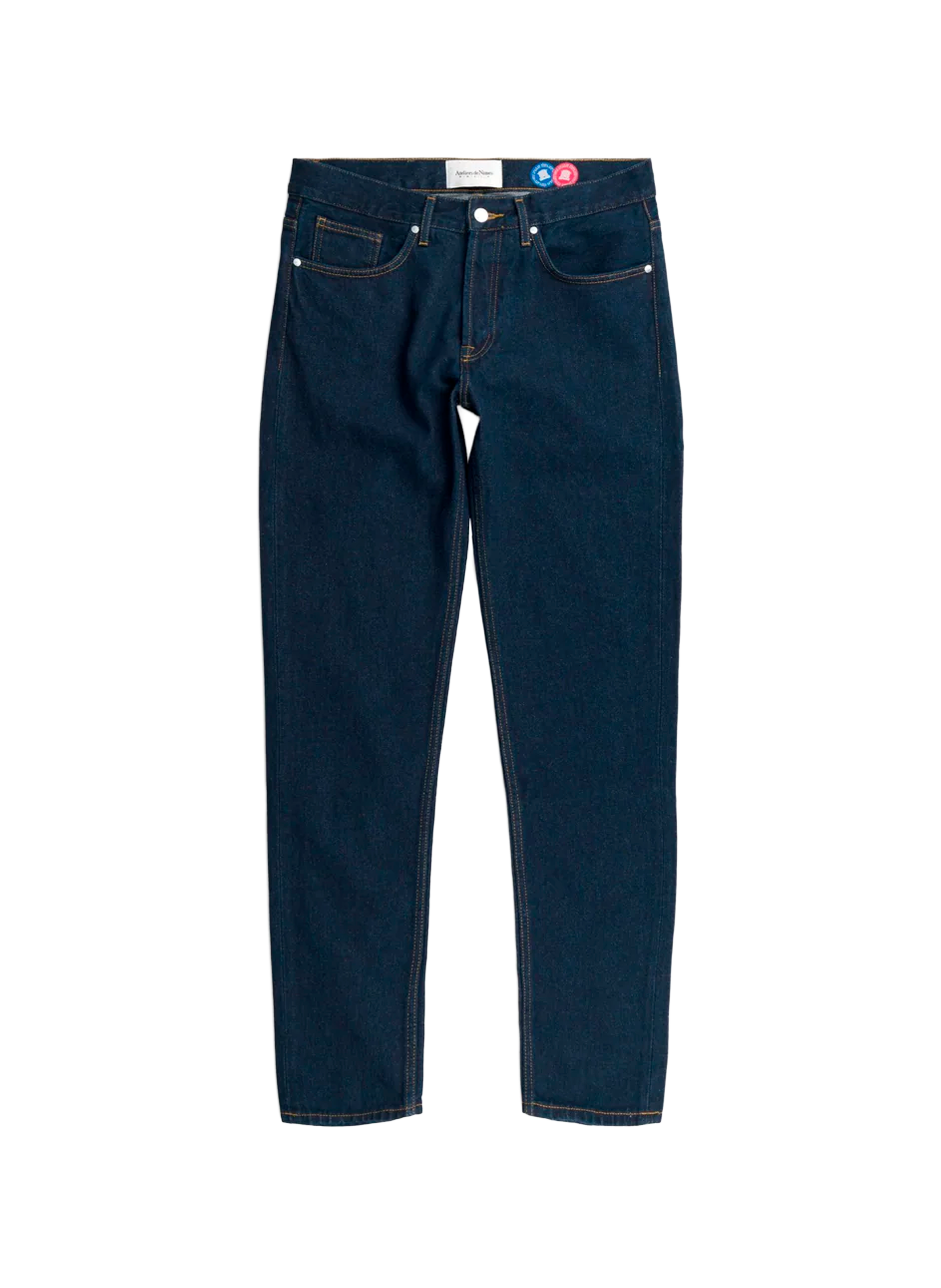 Straight cotton jeans ATELIERS DE NIMES Blue