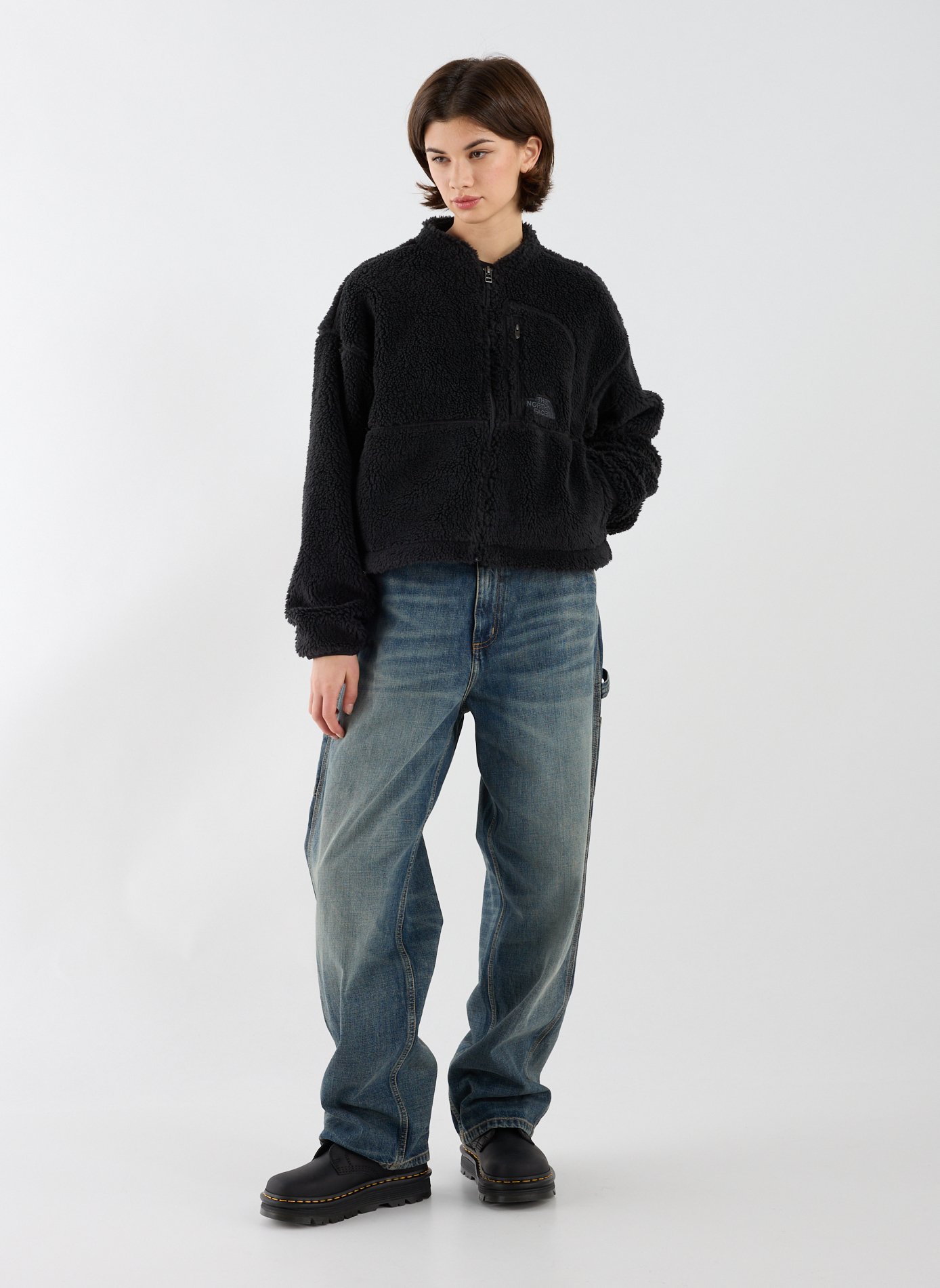 Short sherpa jacket THE NORTH FACE Black