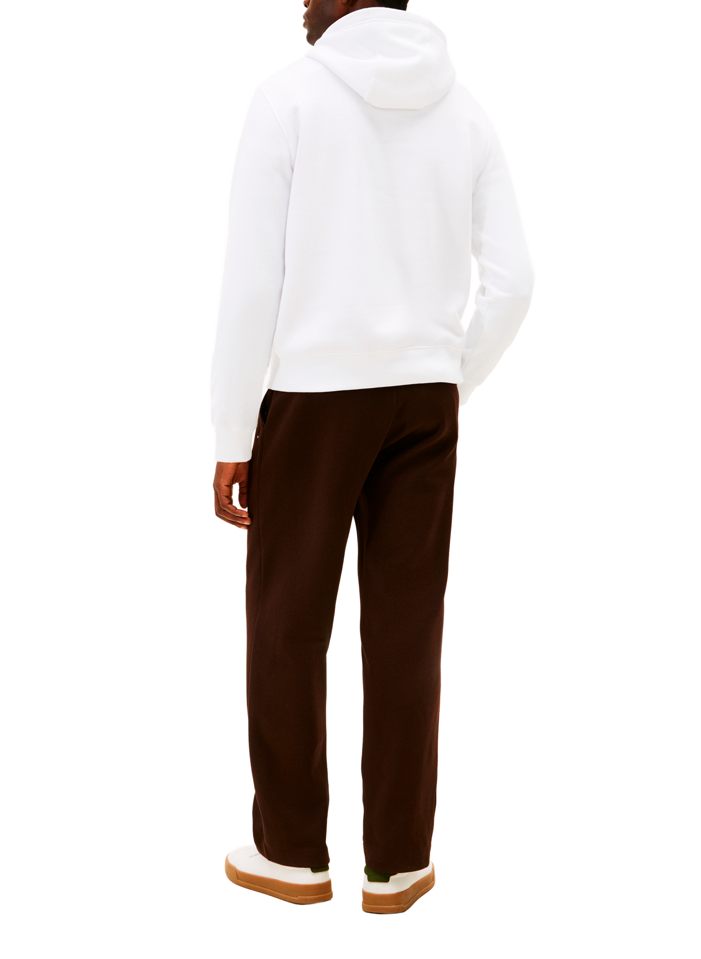 Sweat à capuche avec logo brodé TOMMY HILFIGER Blanc