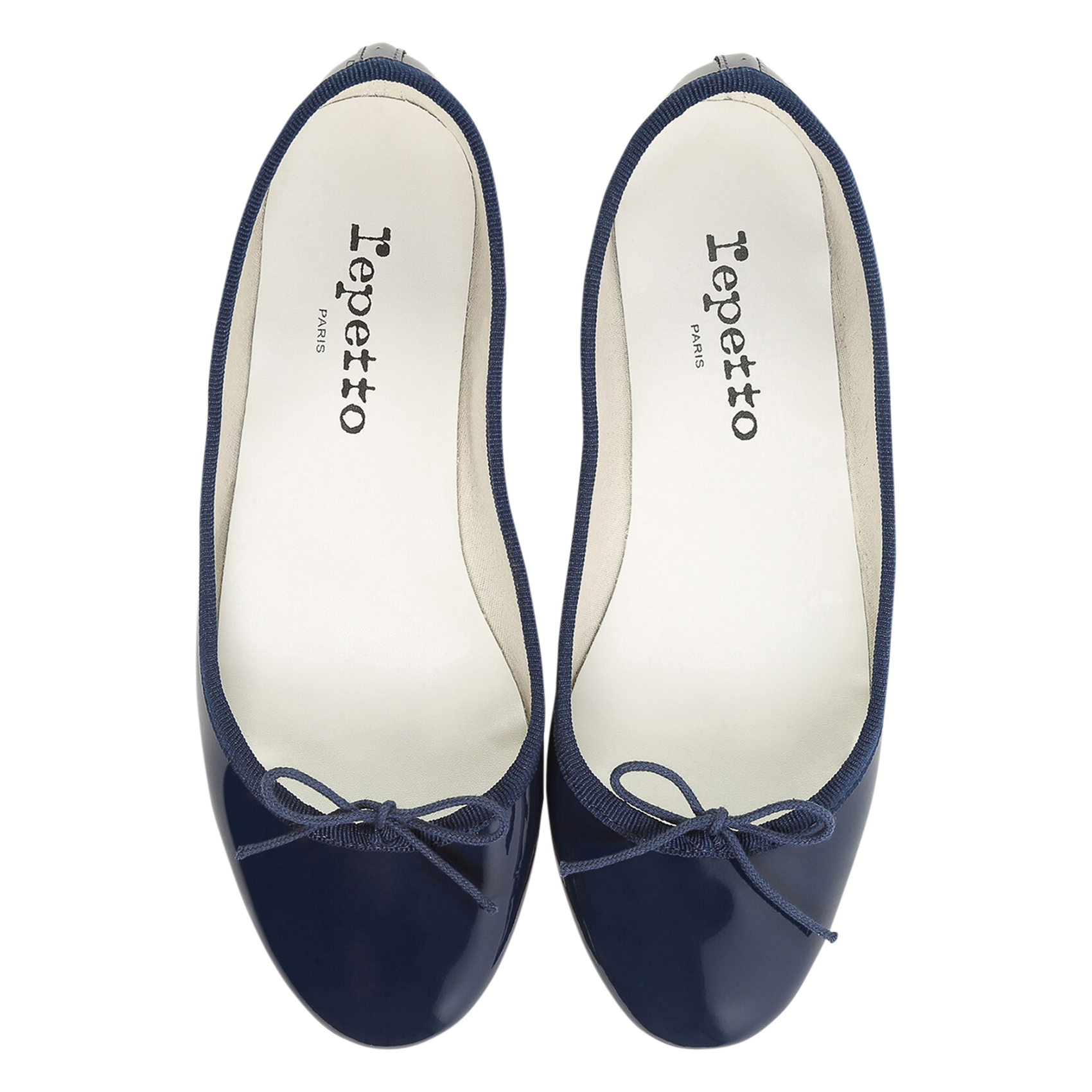 Ballerines vernies en cuir vernis cendrillon REPETTO Bleu