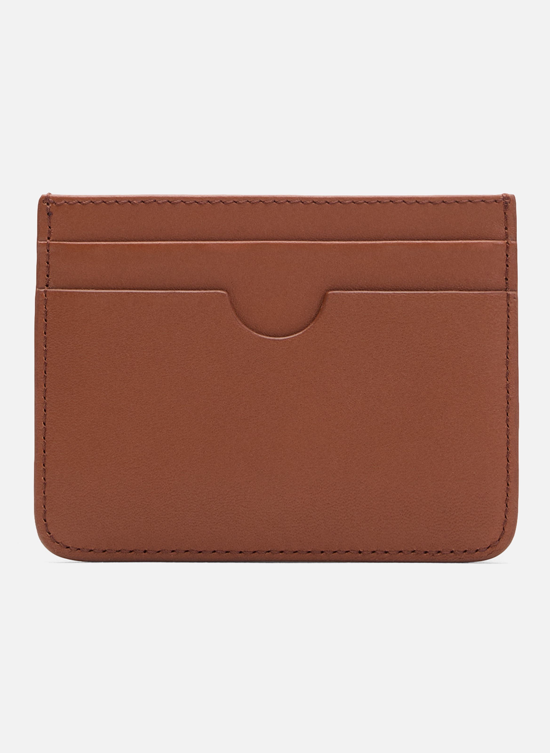 Porte Cartes Ami De Coeur En Cuir Lisse unisexe AMI PARIS Marron