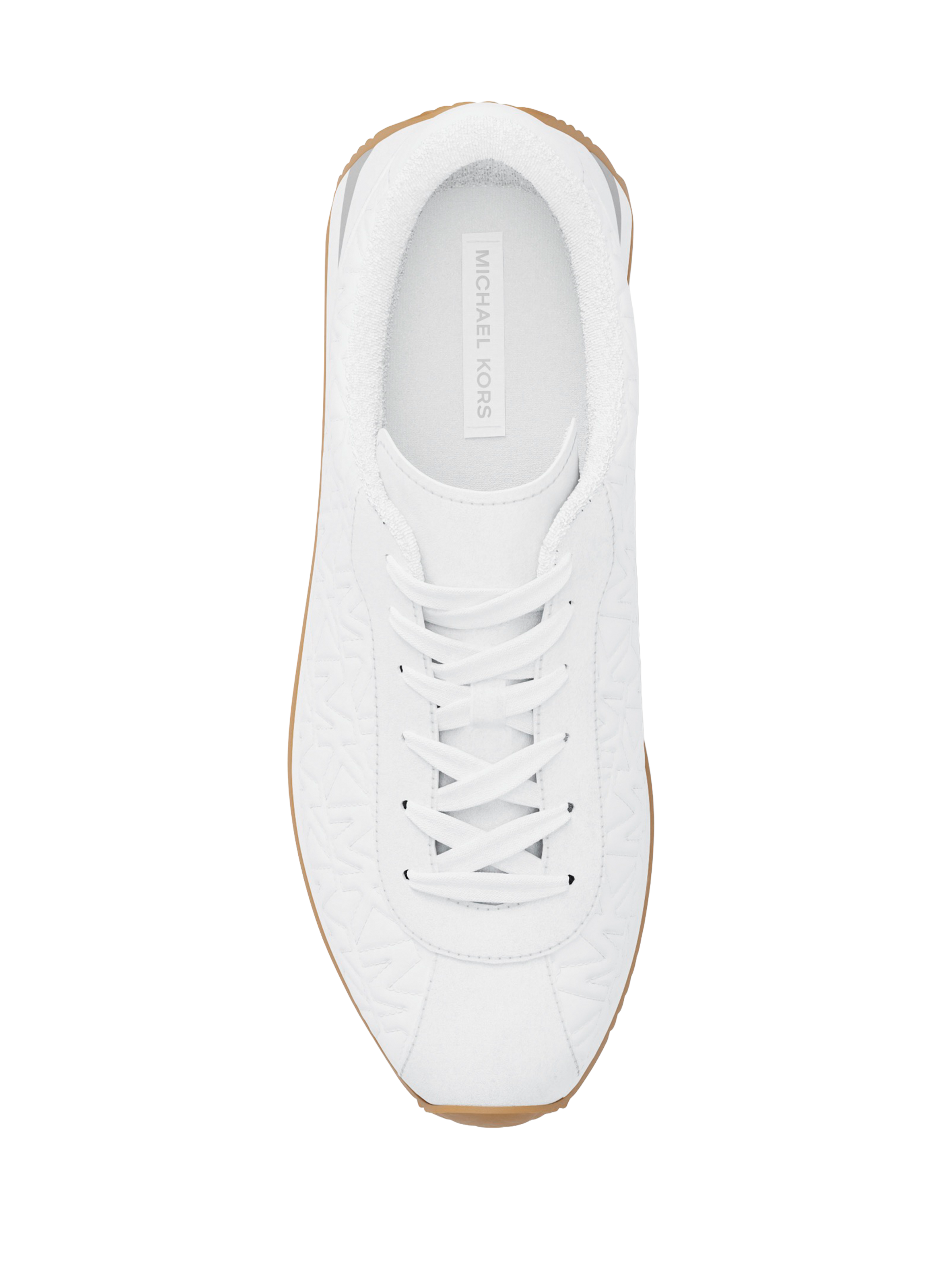 Basket basse en cuir à lacet MICHAEL KORS Blanc