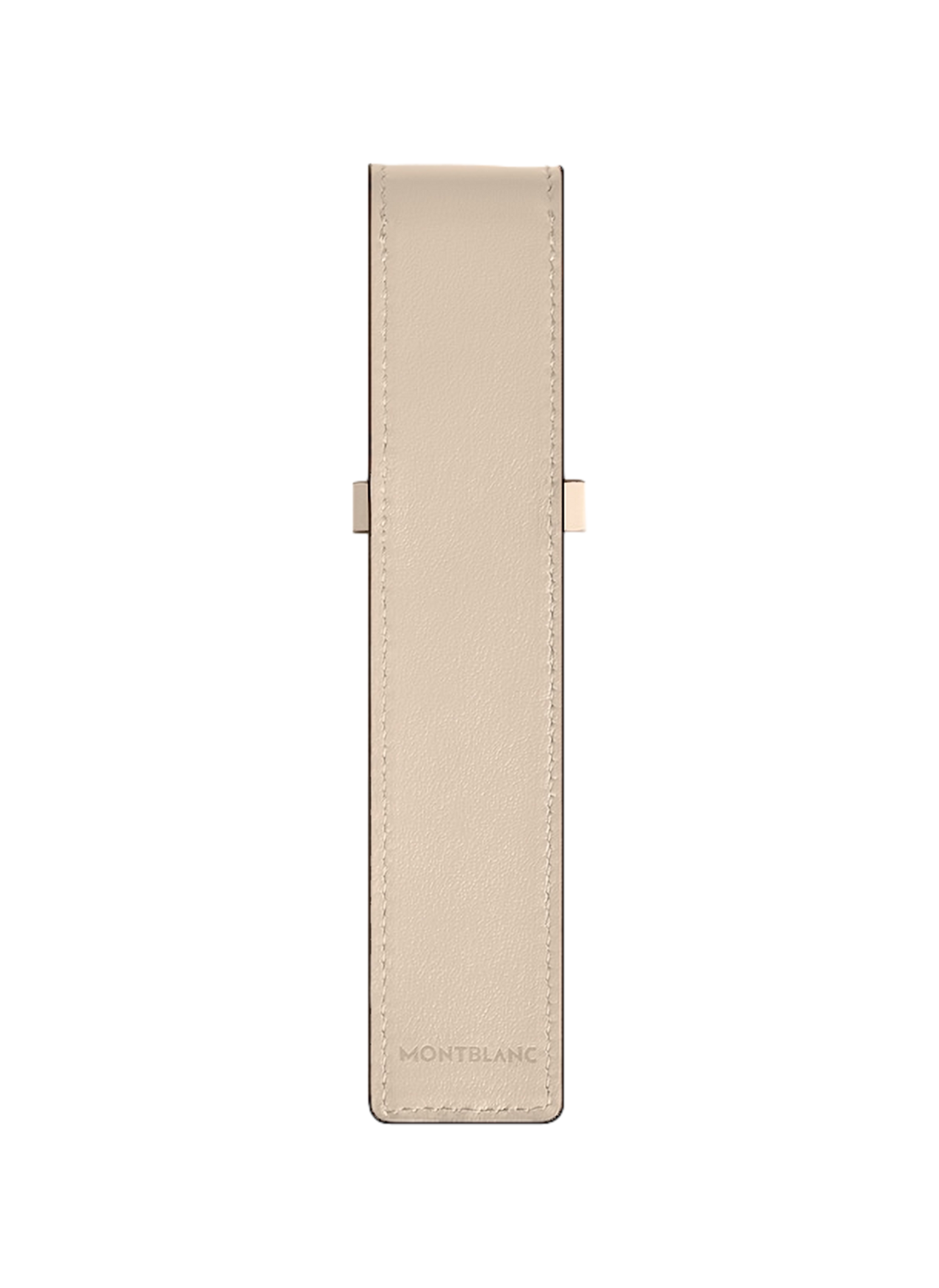 Leather flap pen holder MONTBLANC Beige