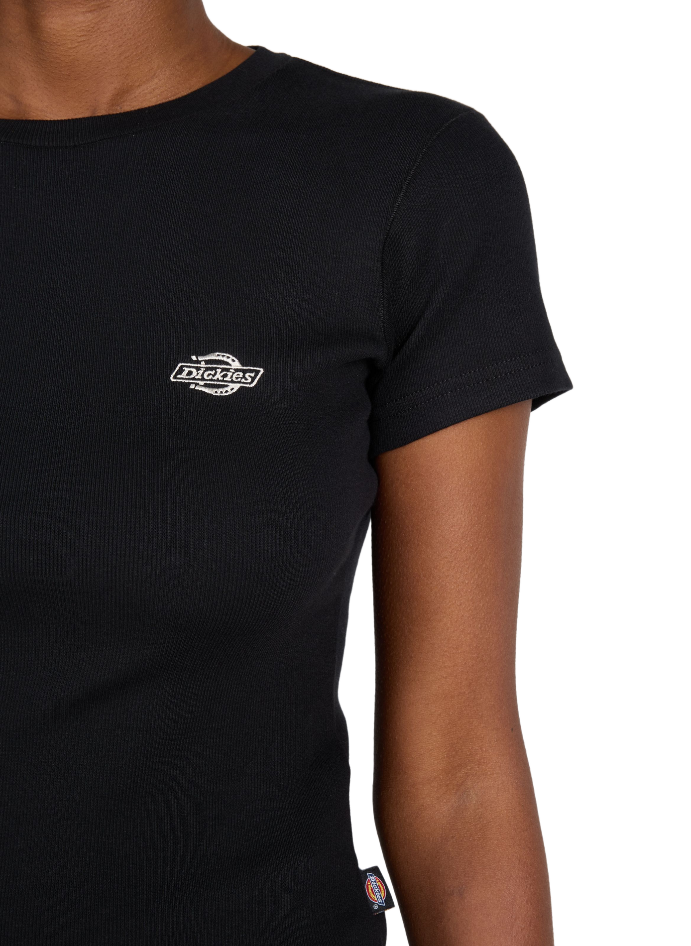 Cropped cotton-blend T-shirt DICKIES Black