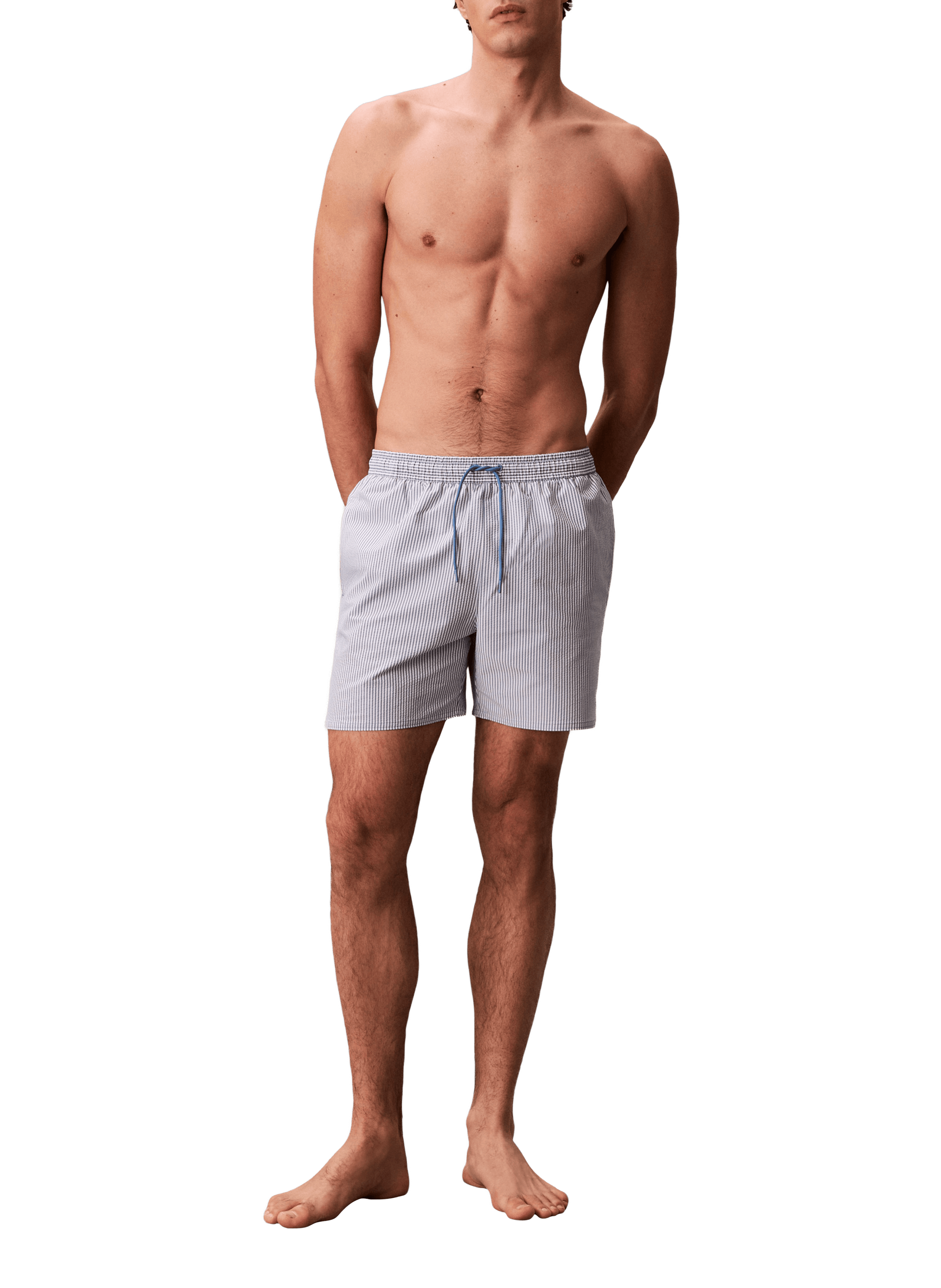 Striped swim shorts CALVIN KLEIN Blue