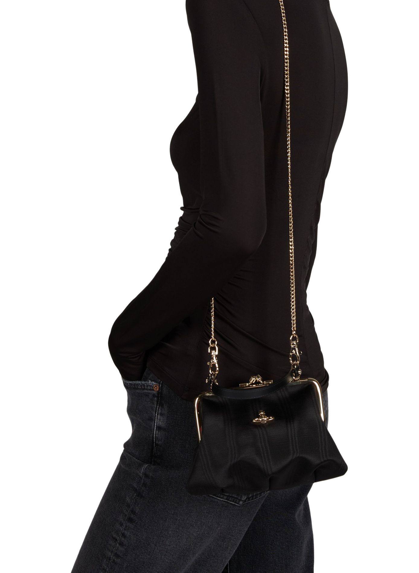 Shoulder Bag Granny Frame VIVIENNE WESTWOOD Black