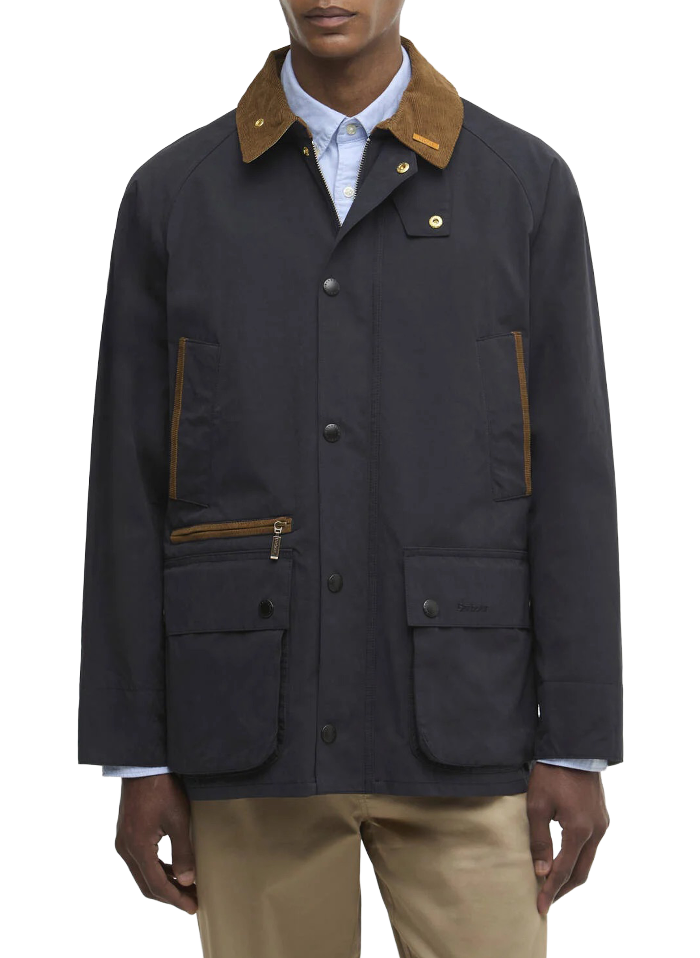 Veste droite col boutonné BARBOUR Blue