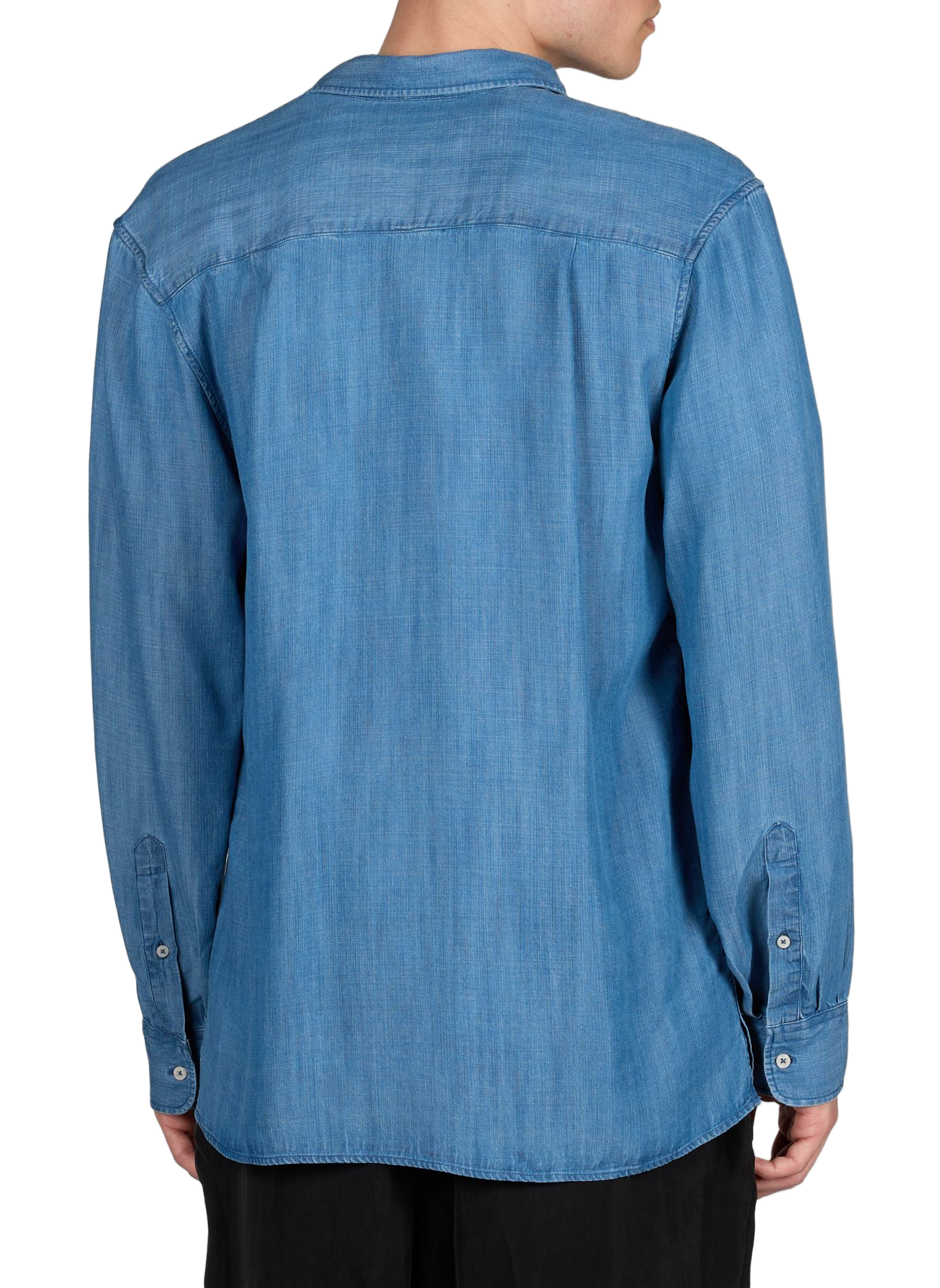 Denim effect shirt OFFICINE GENERALE Blue