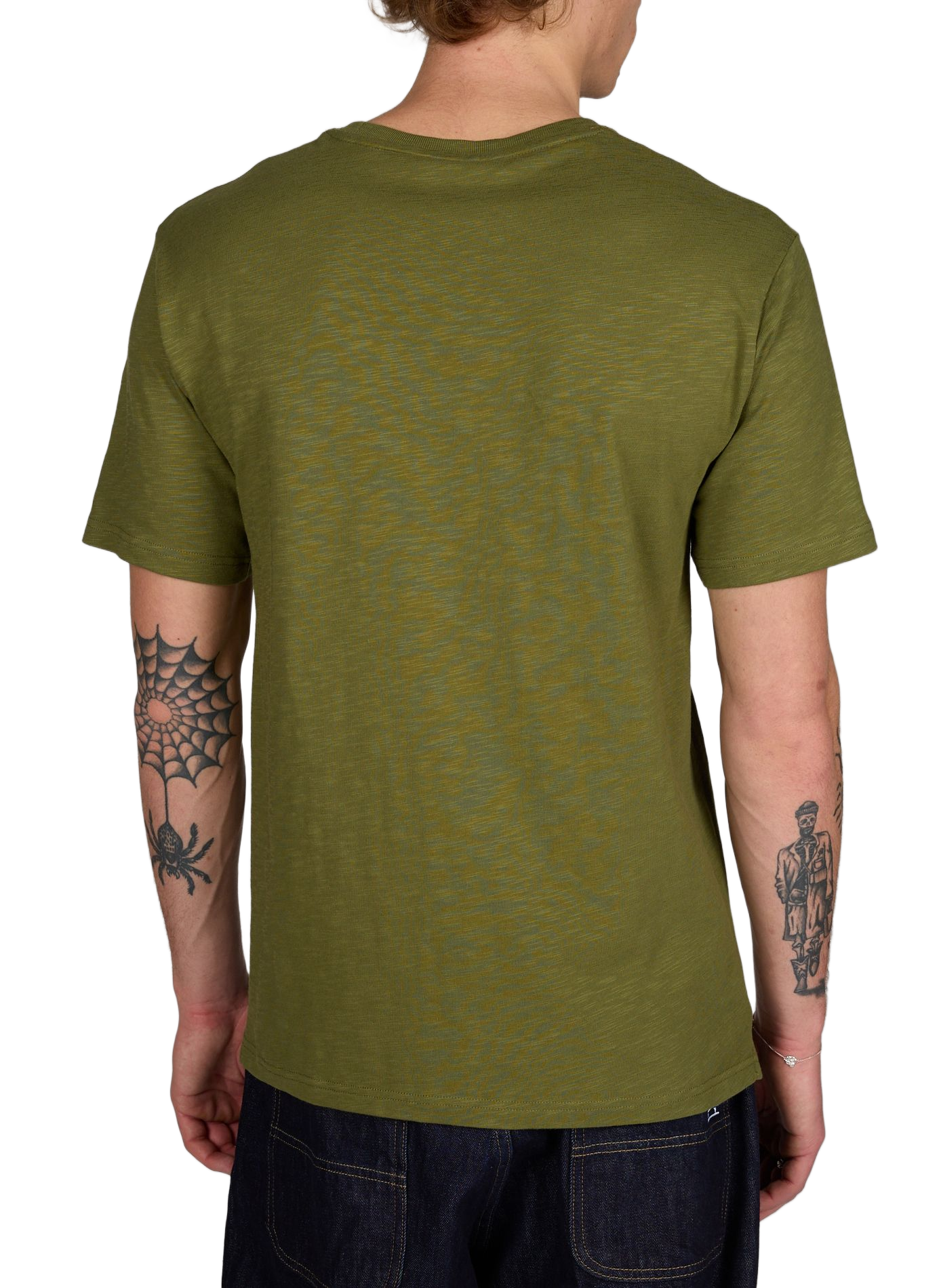 Straight-fit cotton T-shirt CLOSED Green