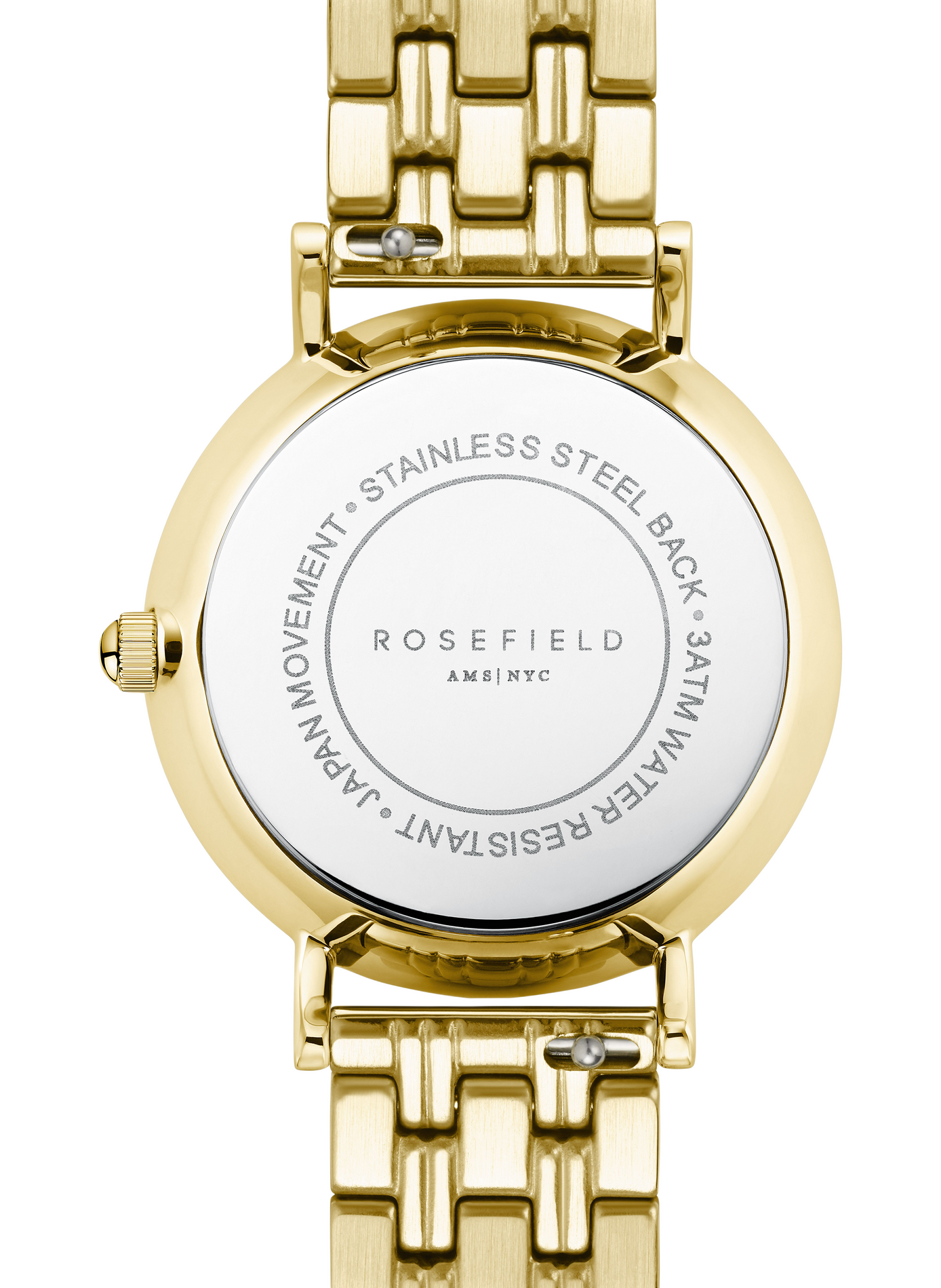 Montre analogique Small Edit en acier inoxydable ROSEFIELD Doré