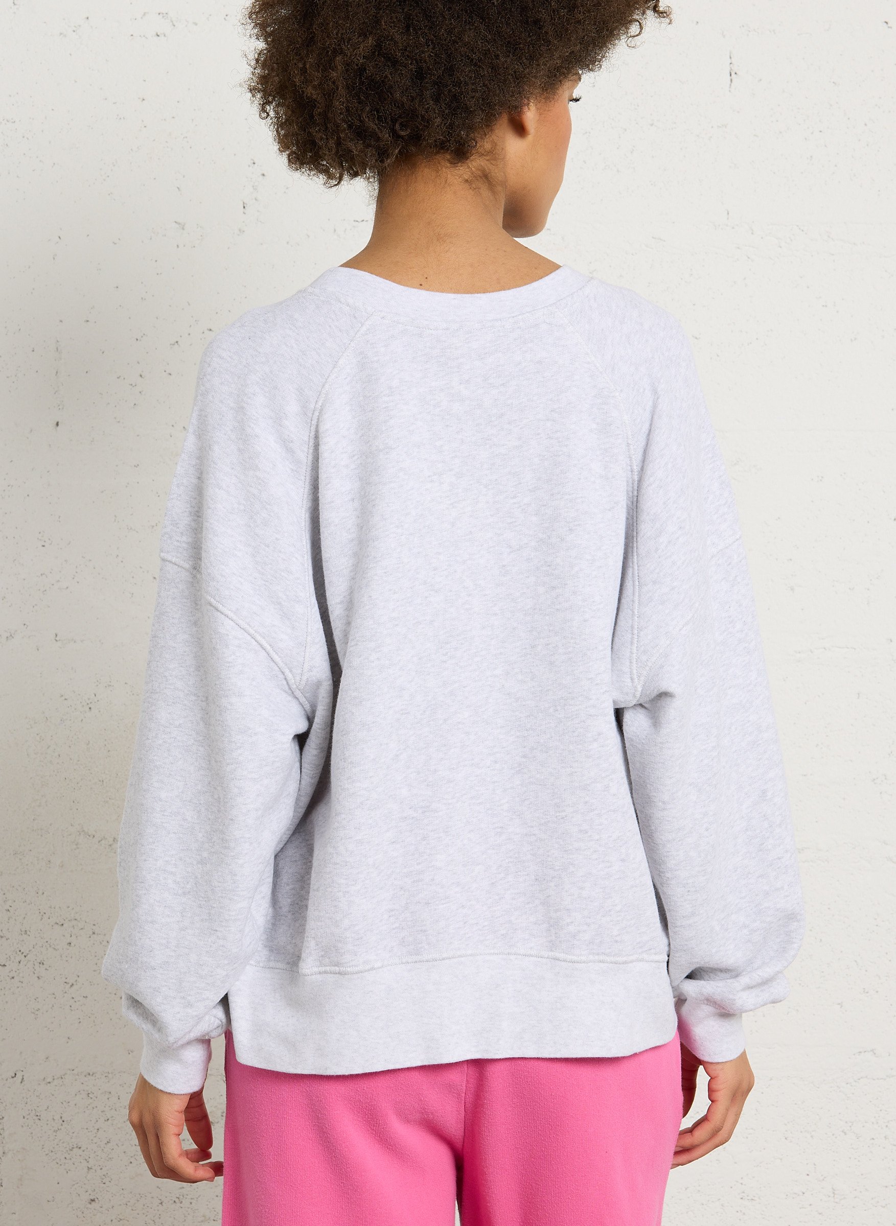 Sweat oversize col rond en coton mélangé atubay AMERICAN VINTAGE Gris