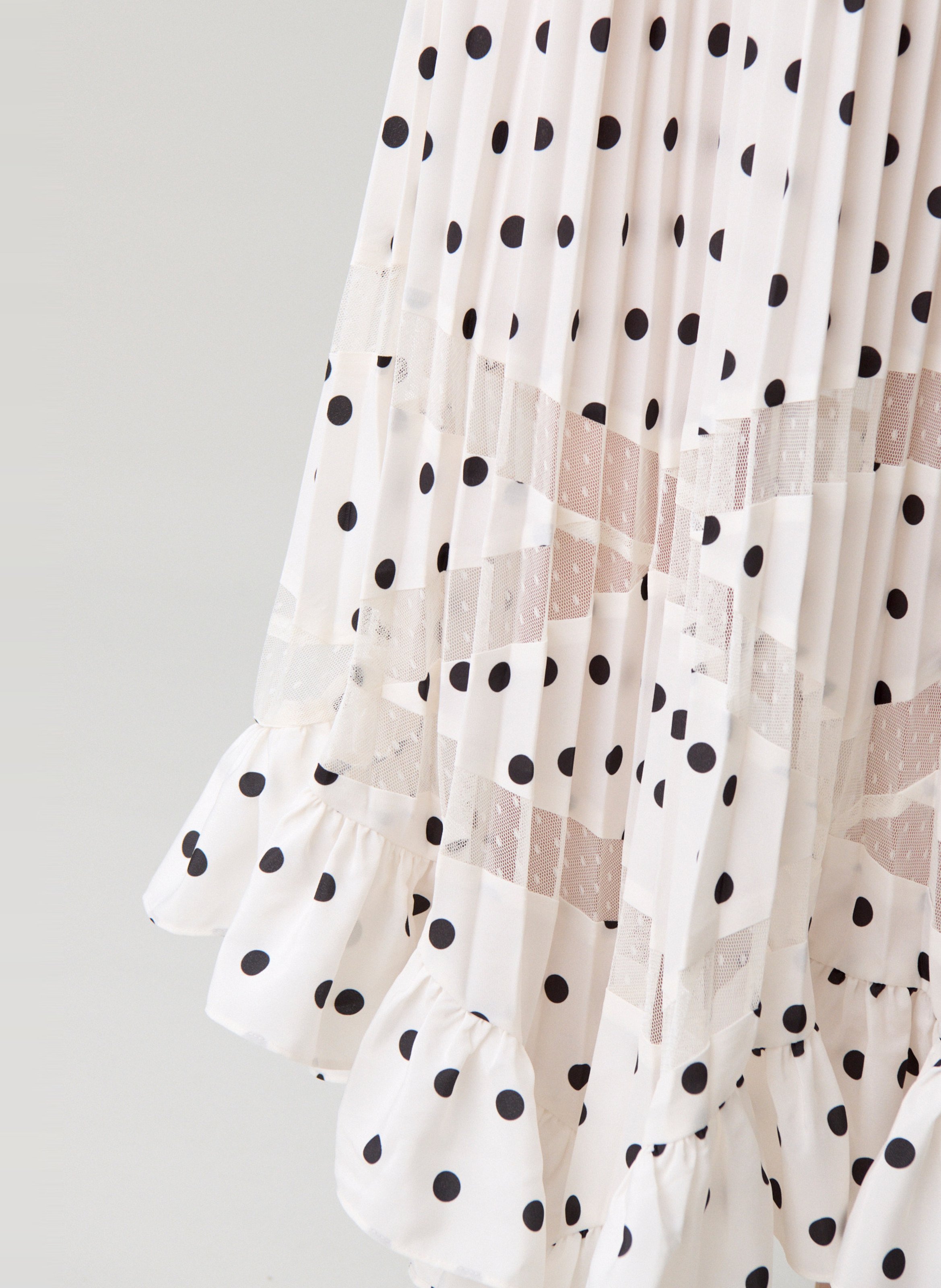 Jupe longue asymétrique à pois CLAUDIE PIERLOT Multicolore