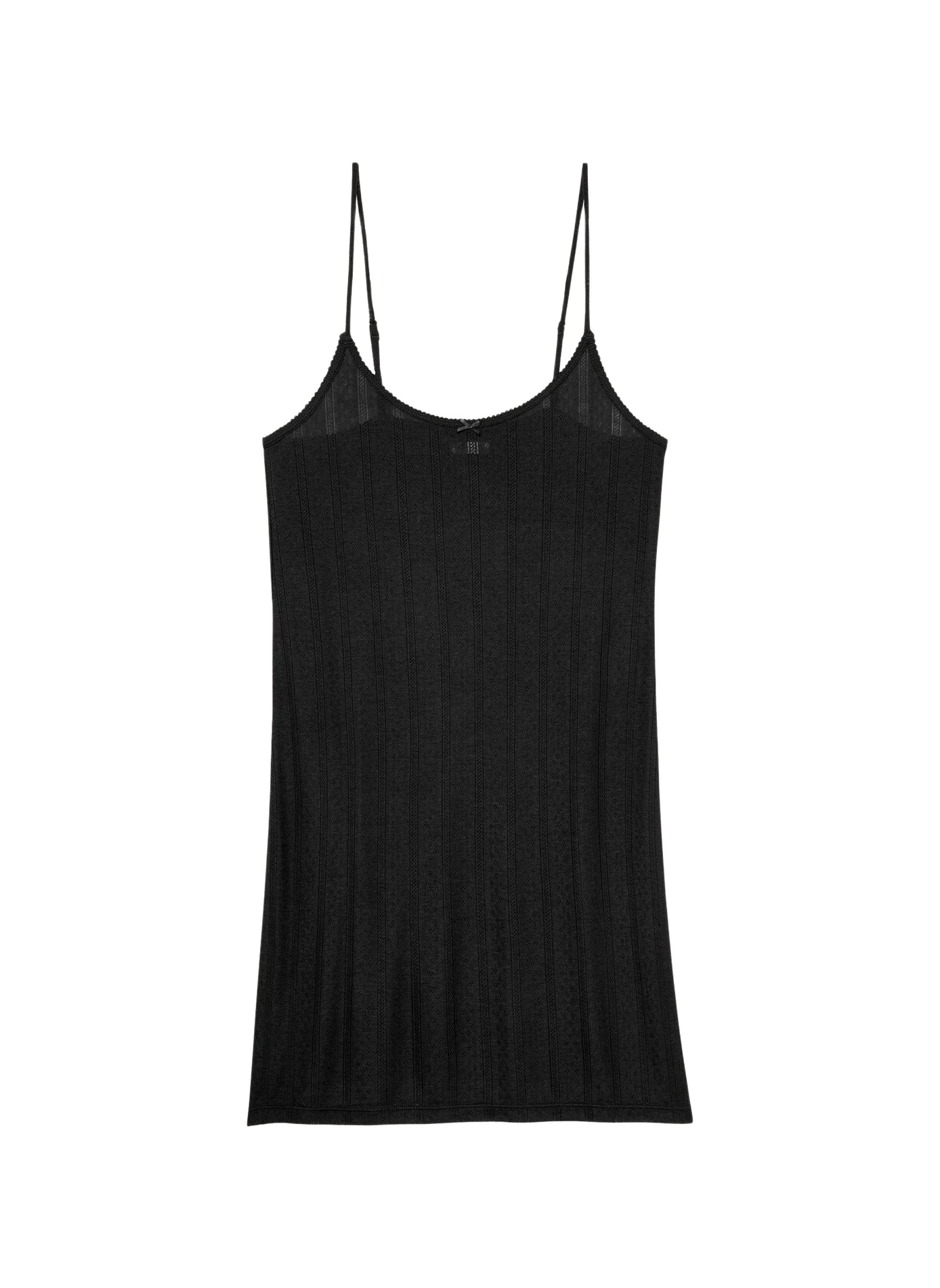 Short slip dress with thin straps PASSIONATA Black