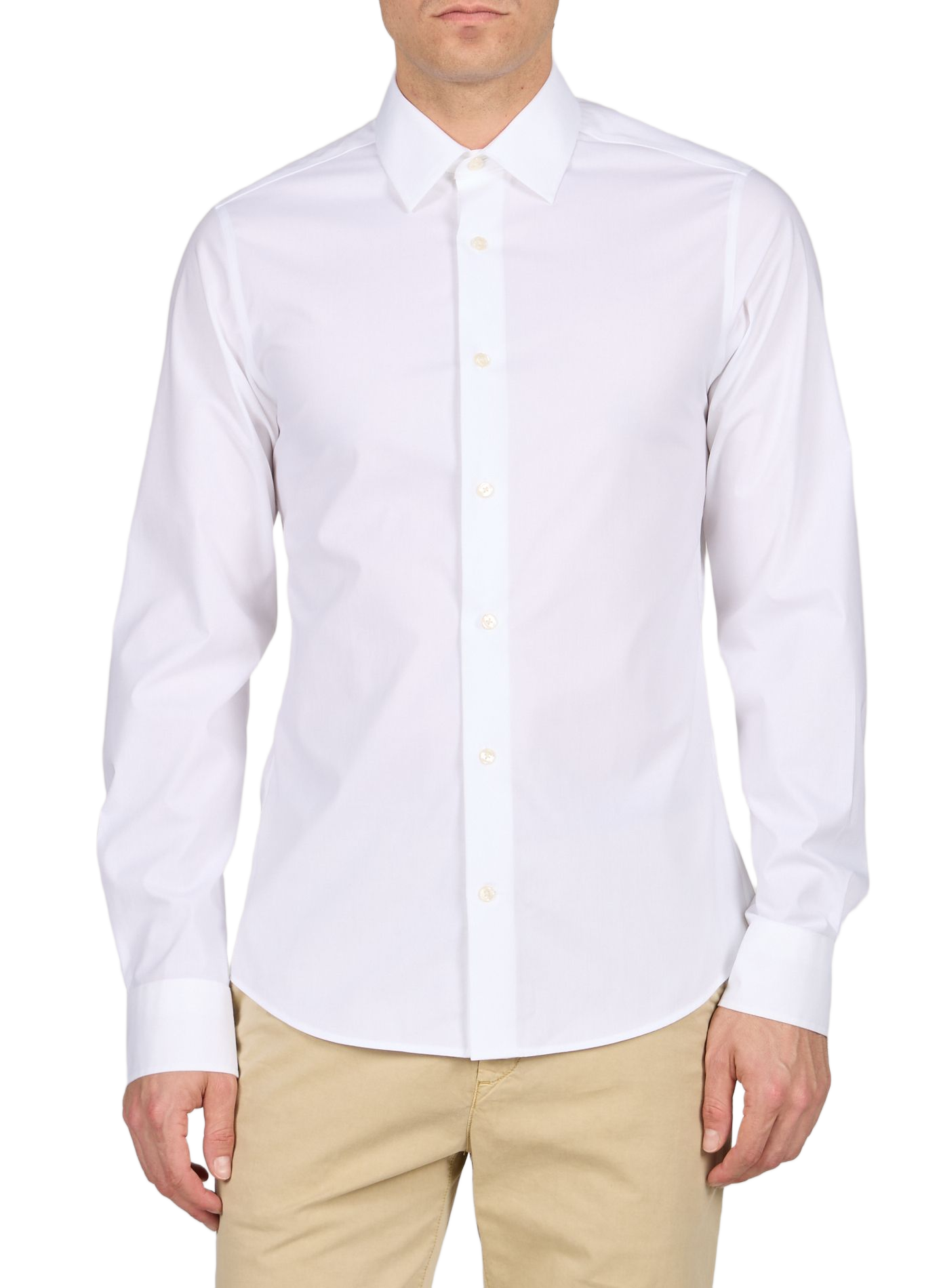Gerade Baumwollbluse GANT Weiss