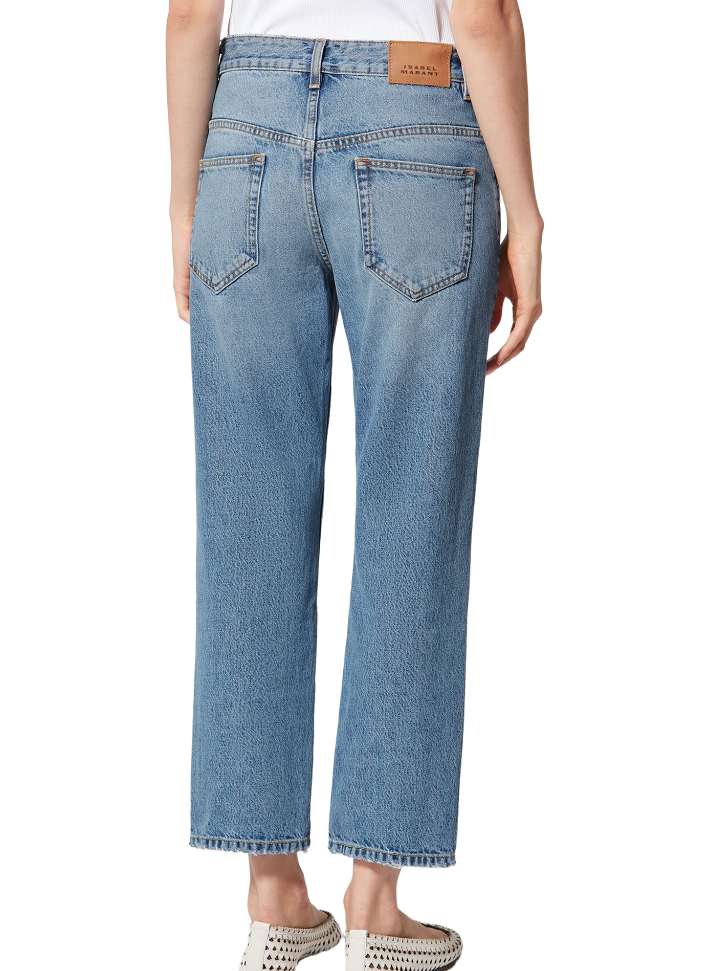 Dakota 7/8 length cotton denim jeans ISABEL MARANT Blue