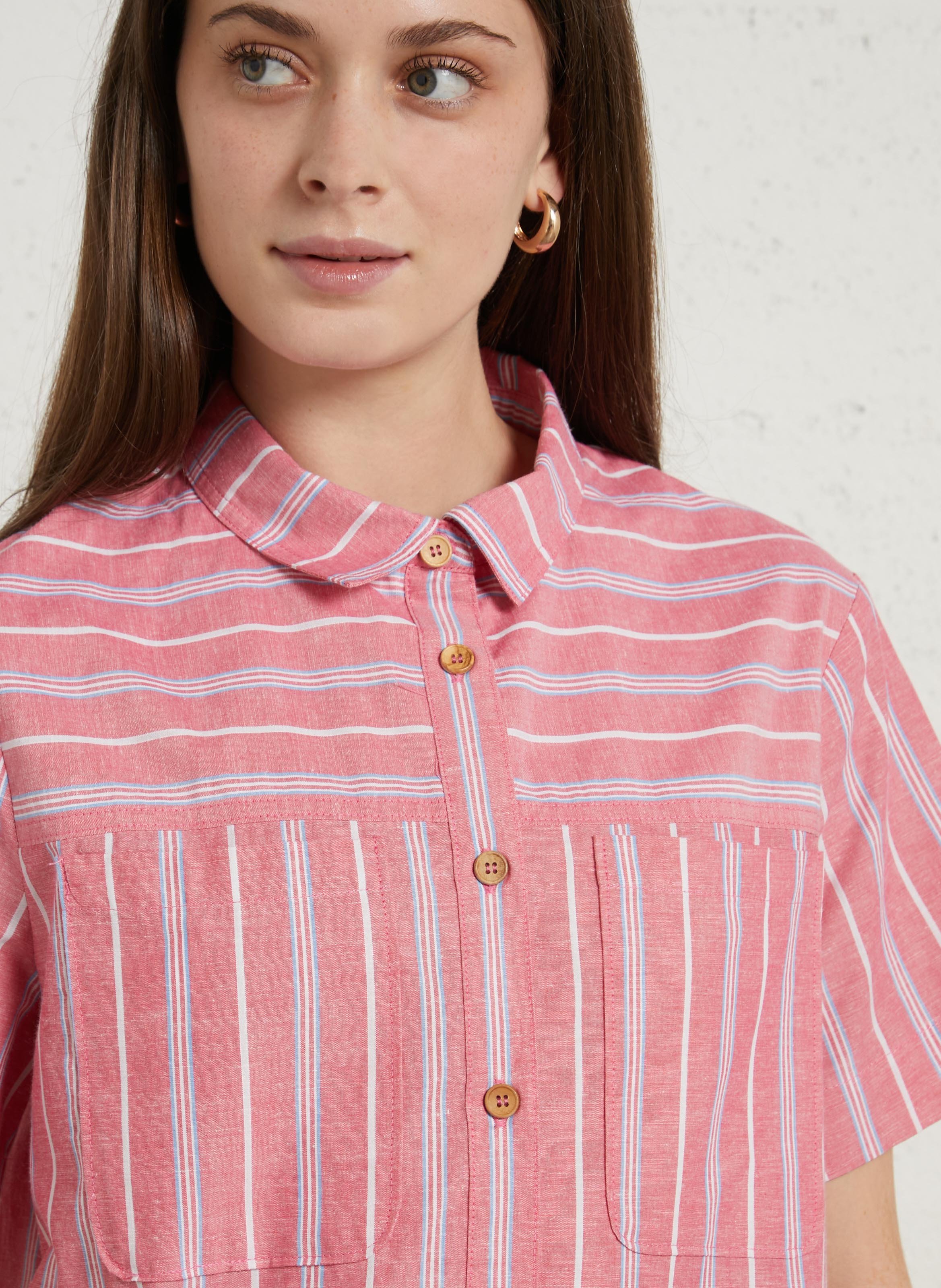 Robe courte à rayures heritage ARMOR-LUX Roze
