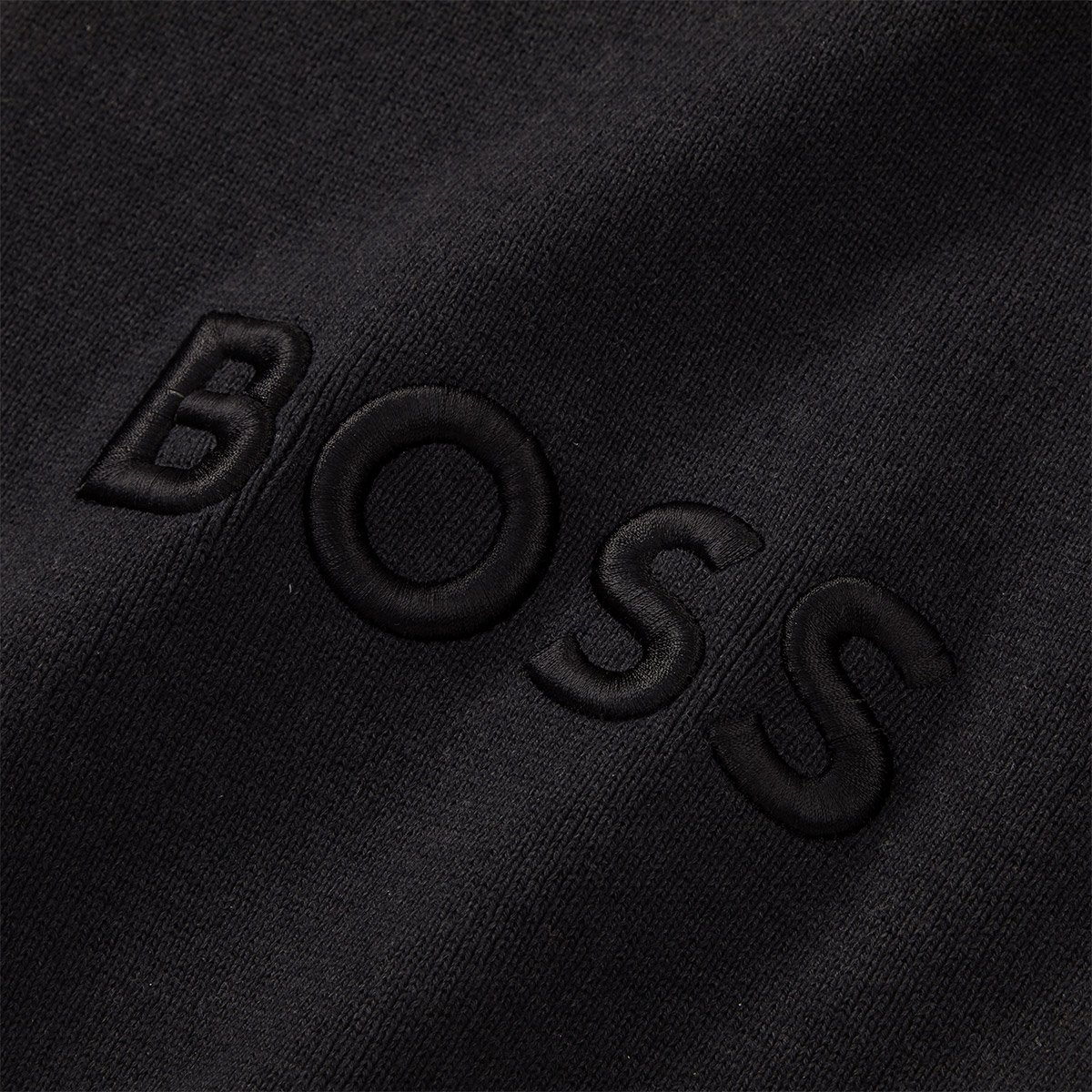 Plaid en coton acrylique, bold logo BOSS HOME Noir