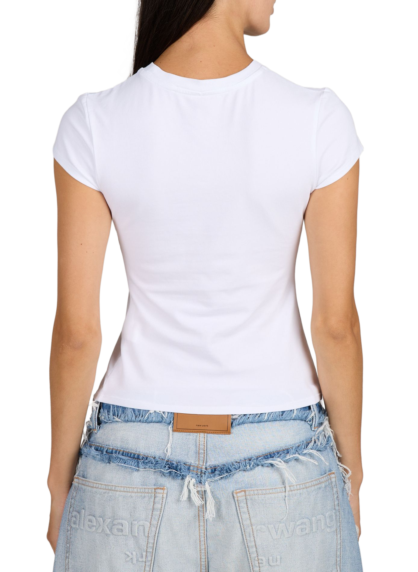 Tee-shirt col rond ALEXANDER WANG Blanc