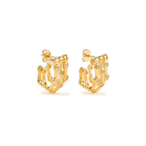 Boucles d'oreilles à motif vagues à perles Boucles d'oreilles à motif vagues à perles