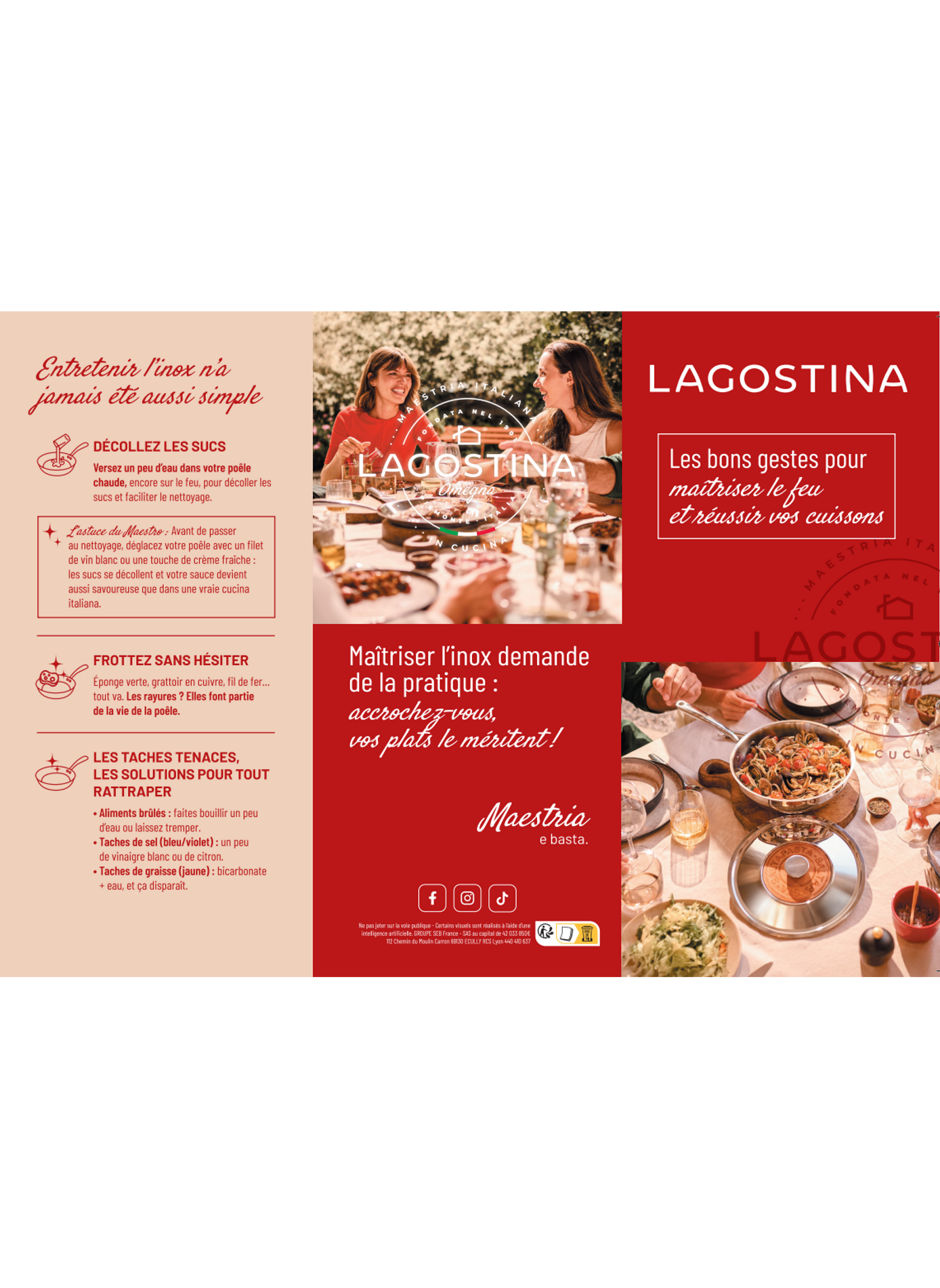Pasta pot Saltapasta Emozione in stainless steel LAGOSTINA Silver