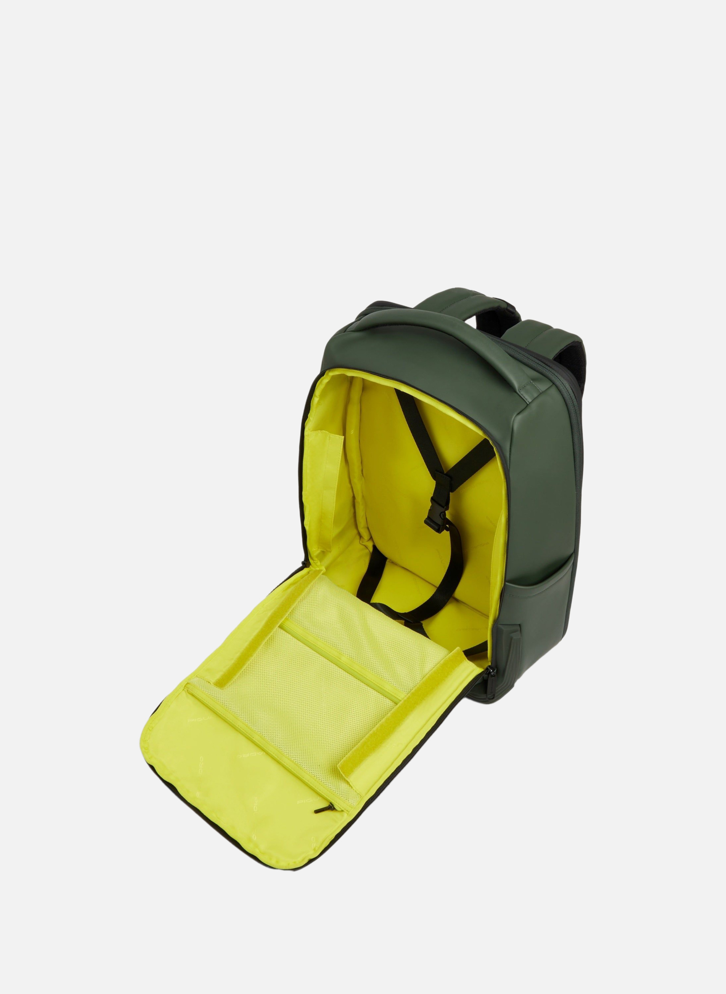 Waterafstotende reisrugzak voor laptop PIQUADRO Groen