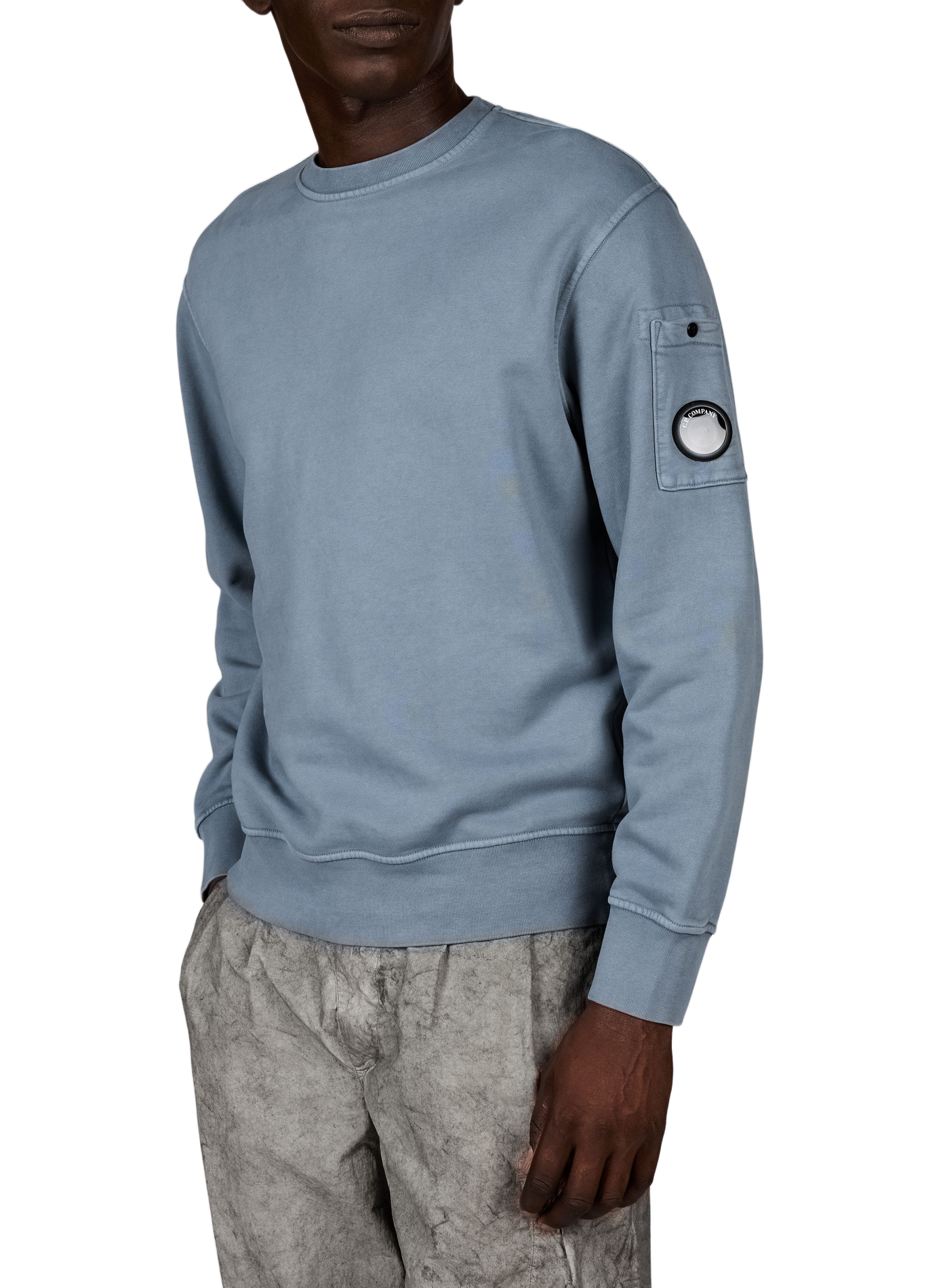 Felpa girocollo in cotone CP COMPANY Blu