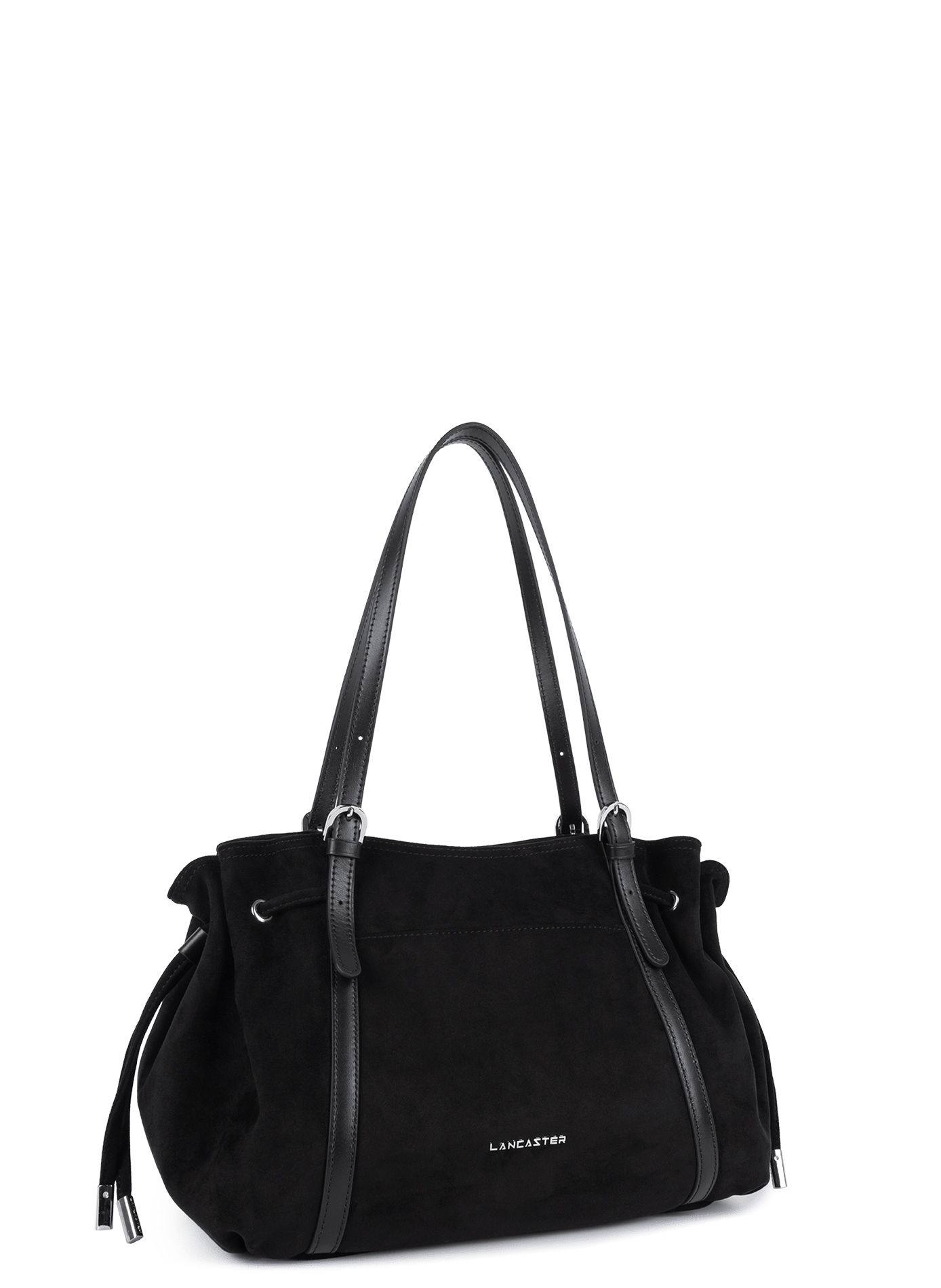 Grand sac cabas épaule - velvet emma LANCASTER Noir