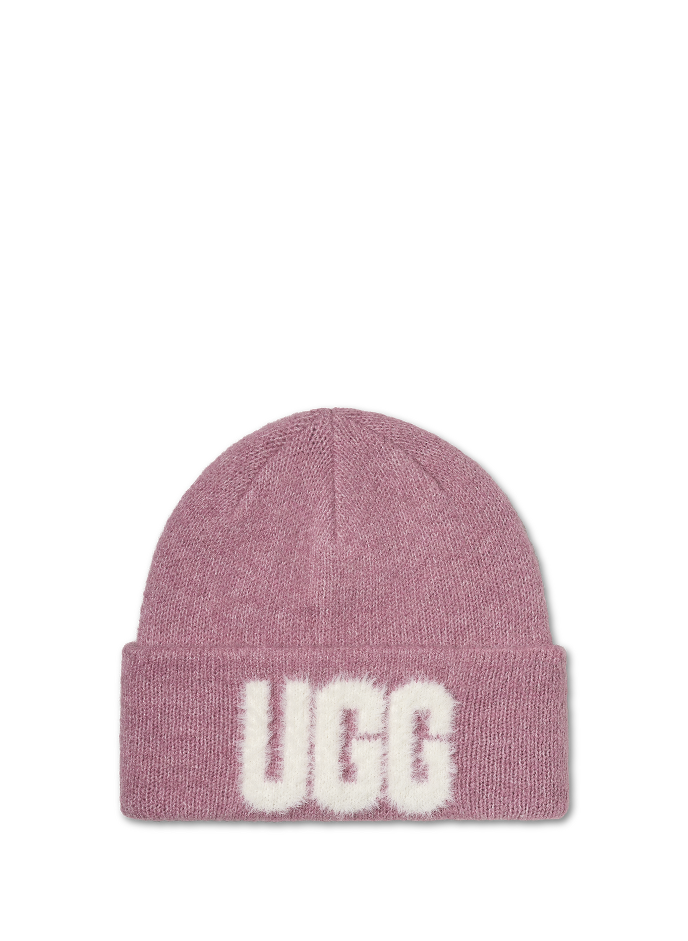 Turn-Up Beanie with Logo UGG Pink
