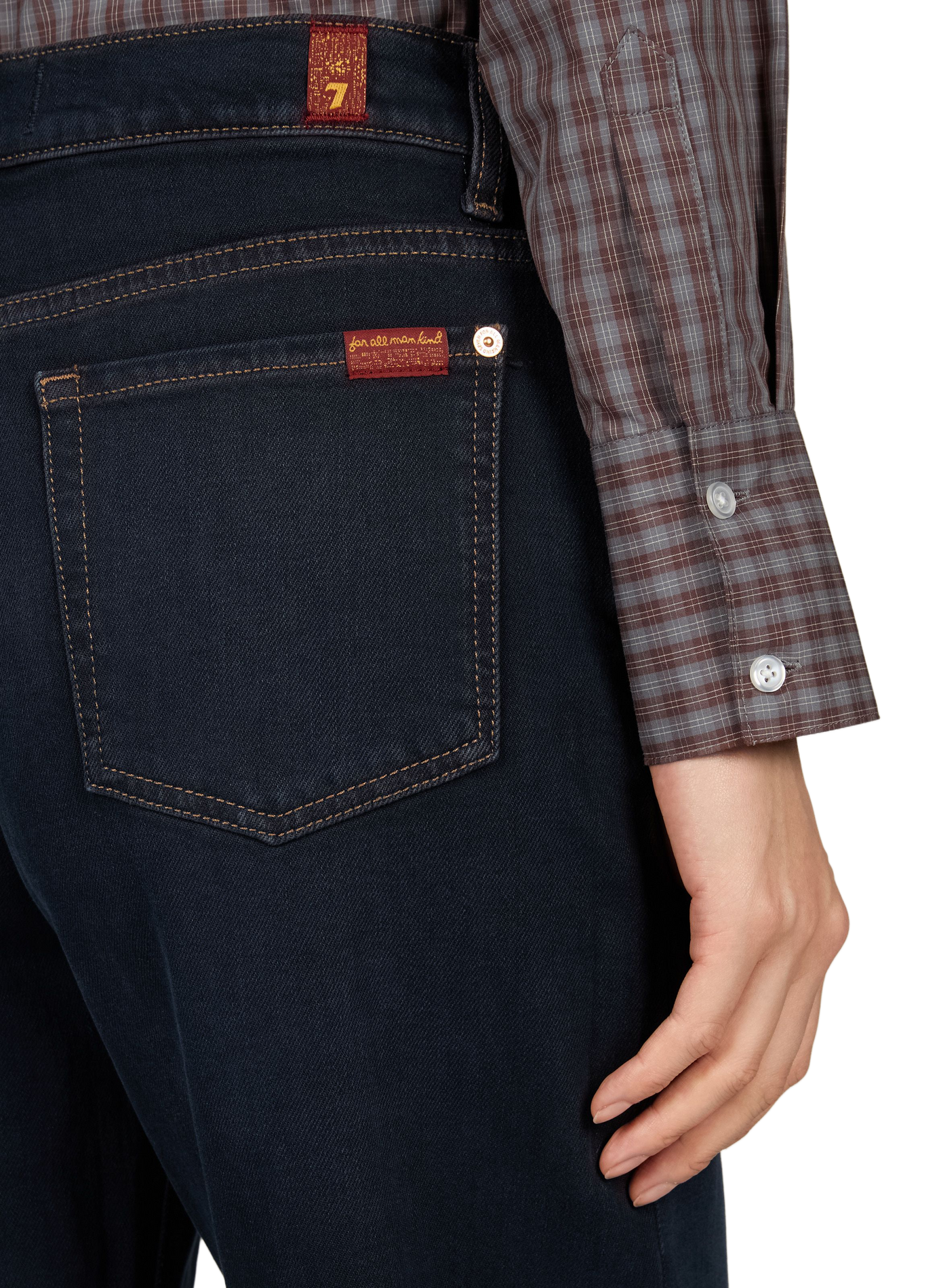 Jeans large Lotta Tailorless en coton mélangé 7 FOR ALL MANKIND Bleu